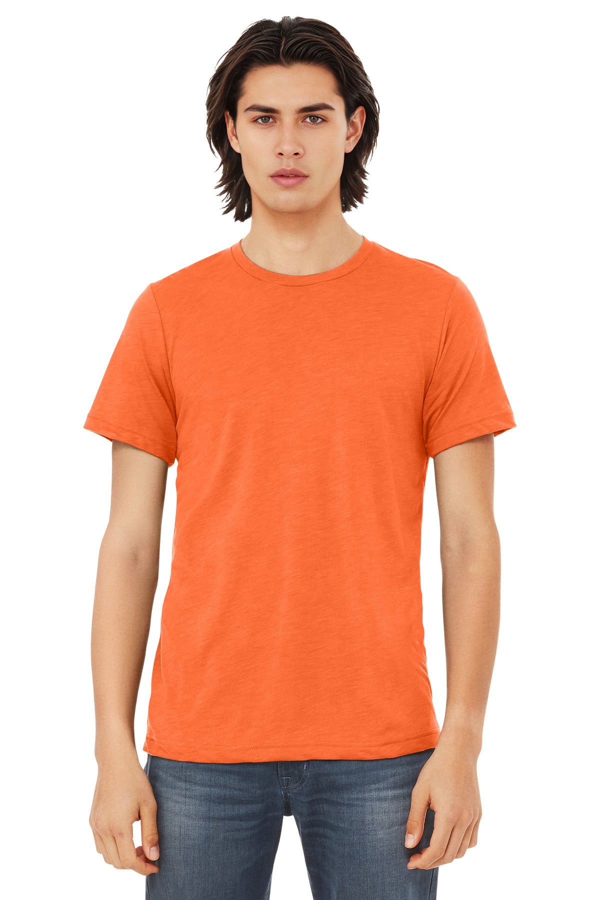 BELLA+CANVAS  Unisex Triblend Short Sleeve Tee. BC3413 - Solid Orange Triblend