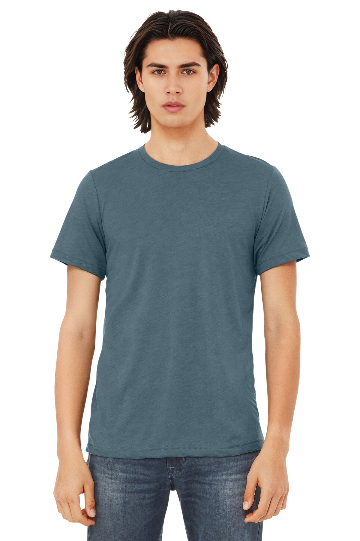 BELLA+CANVAS  Unisex Triblend Short Sleeve Tee. BC3413 - Solid Slate Triblend