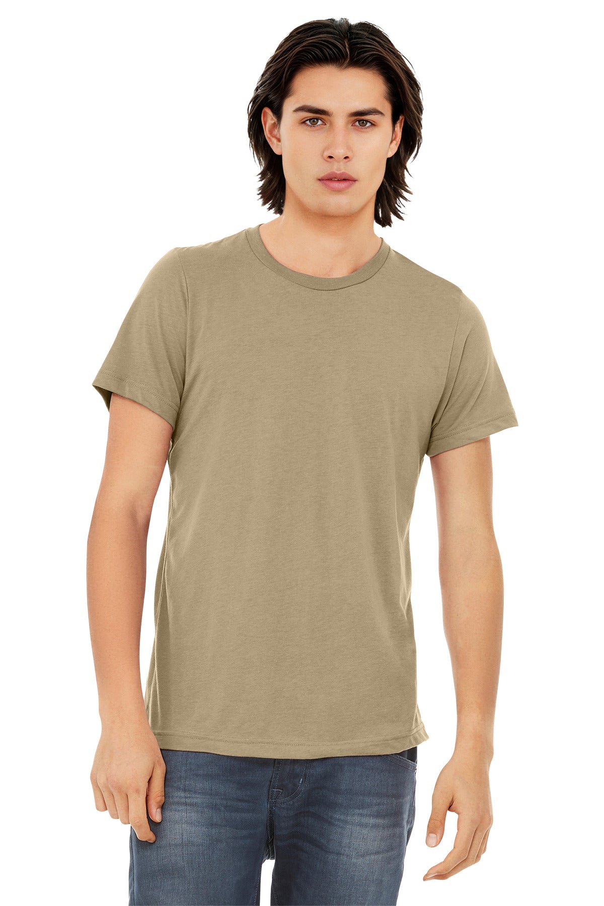 BELLA+CANVAS  Unisex Triblend Short Sleeve Tee. BC3413 - Tan Triblend