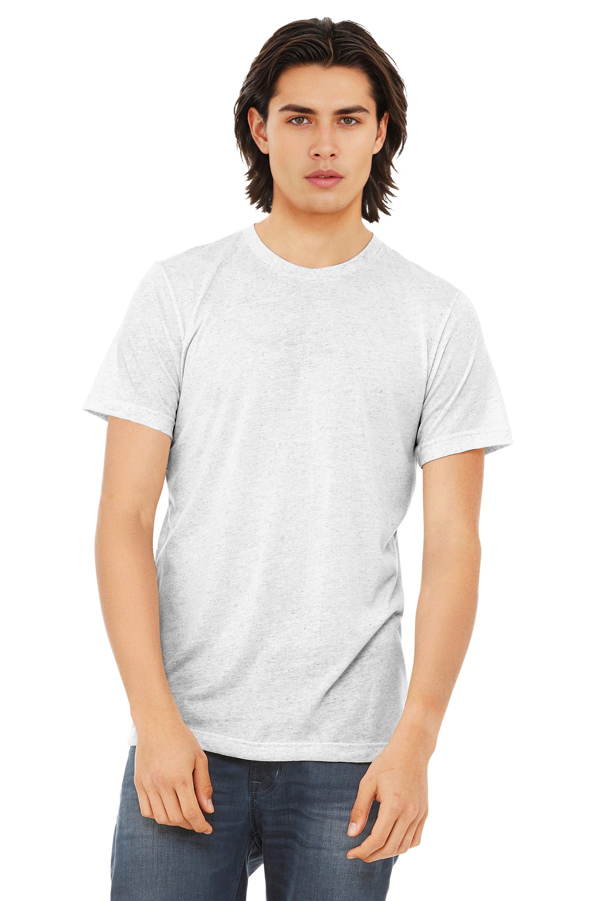 BELLA+CANVAS  Unisex Triblend Short Sleeve Tee. BC3413 - White Fleck Triblend