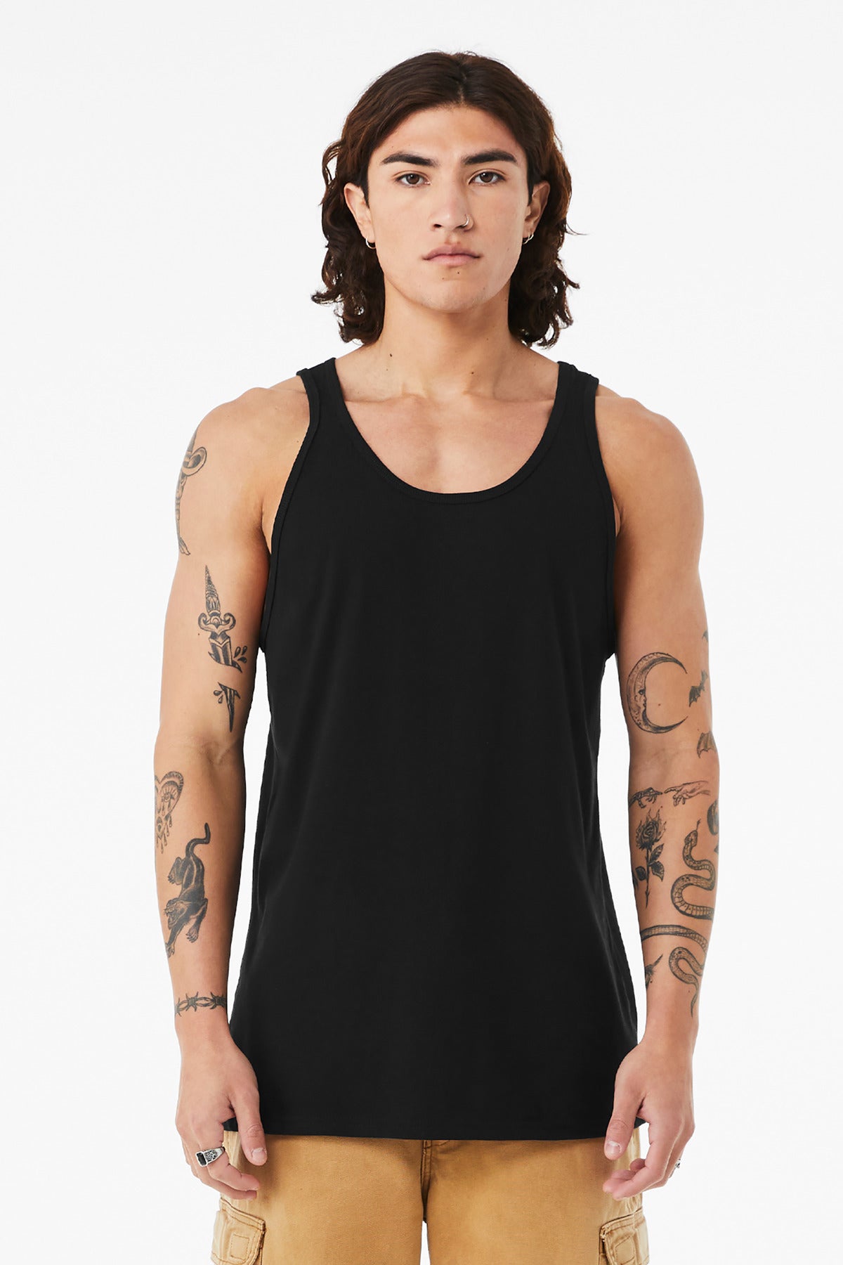 BELLA+CANVAS Unisex Heather CVC Tank BC3480CVC - Solid Black Blend