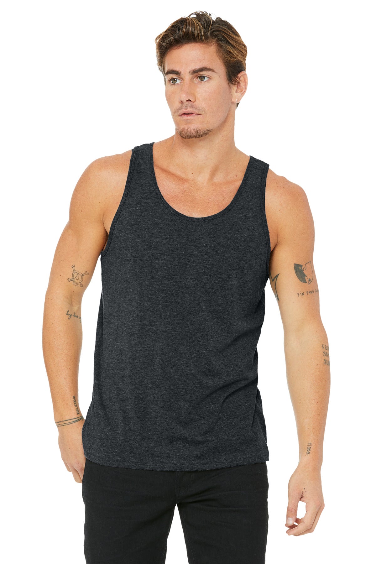 BELLA+CANVAS  Unisex Jersey Tank. BC3480 - Dark Grey Heather