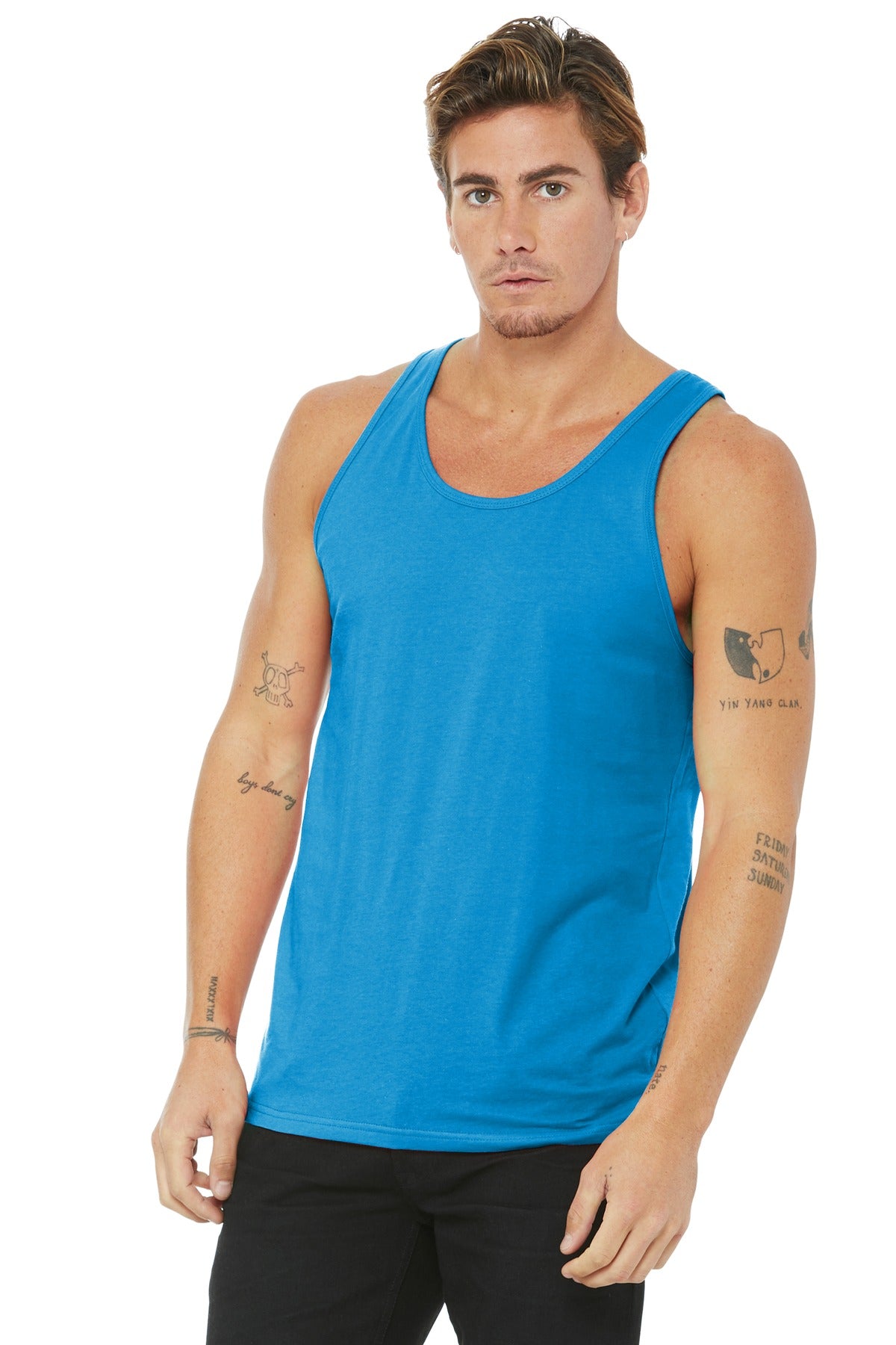 BELLA+CANVAS  Unisex Jersey Tank. BC3480 - Neon Blue