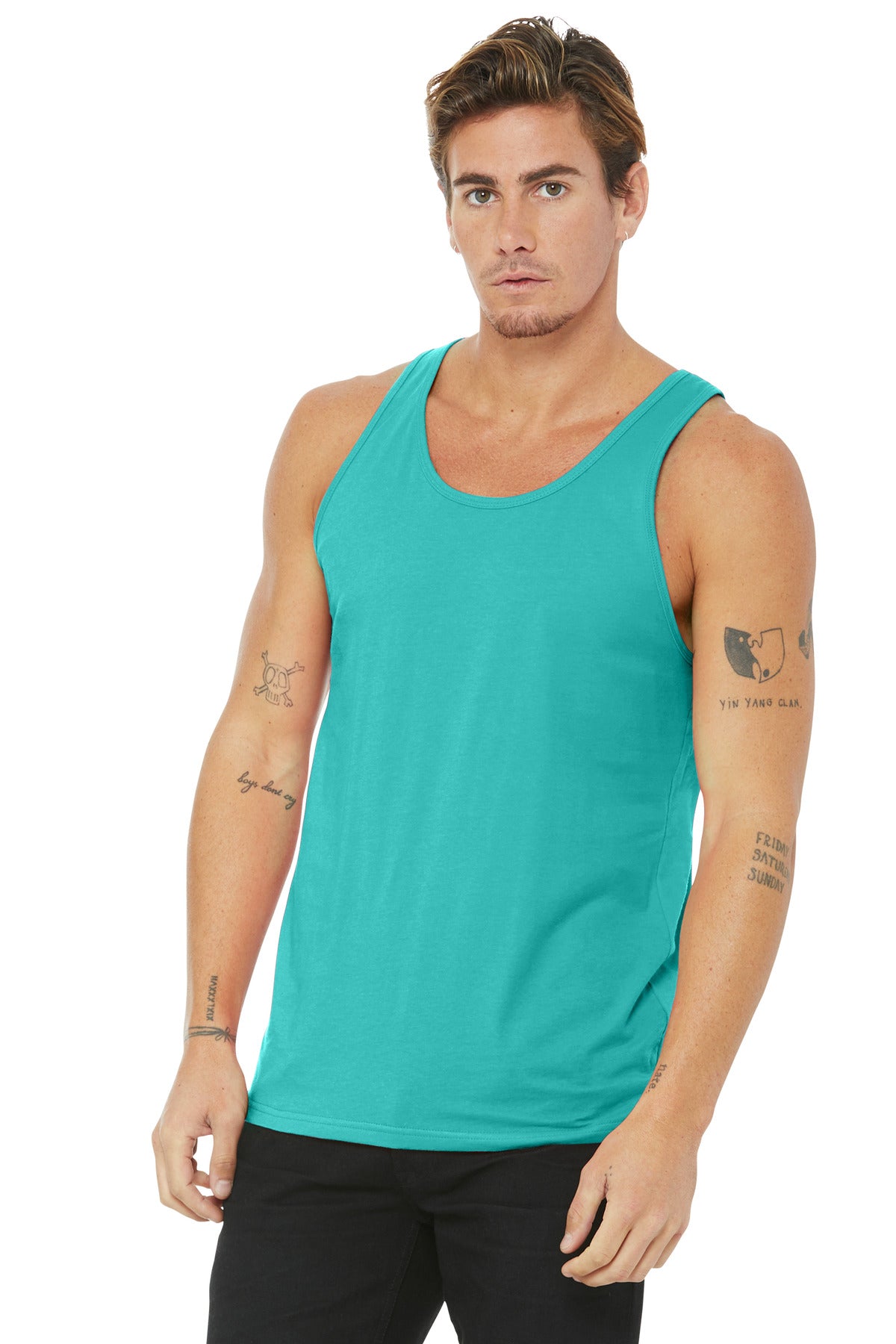 BELLA+CANVAS  Unisex Jersey Tank. BC3480 - Teal