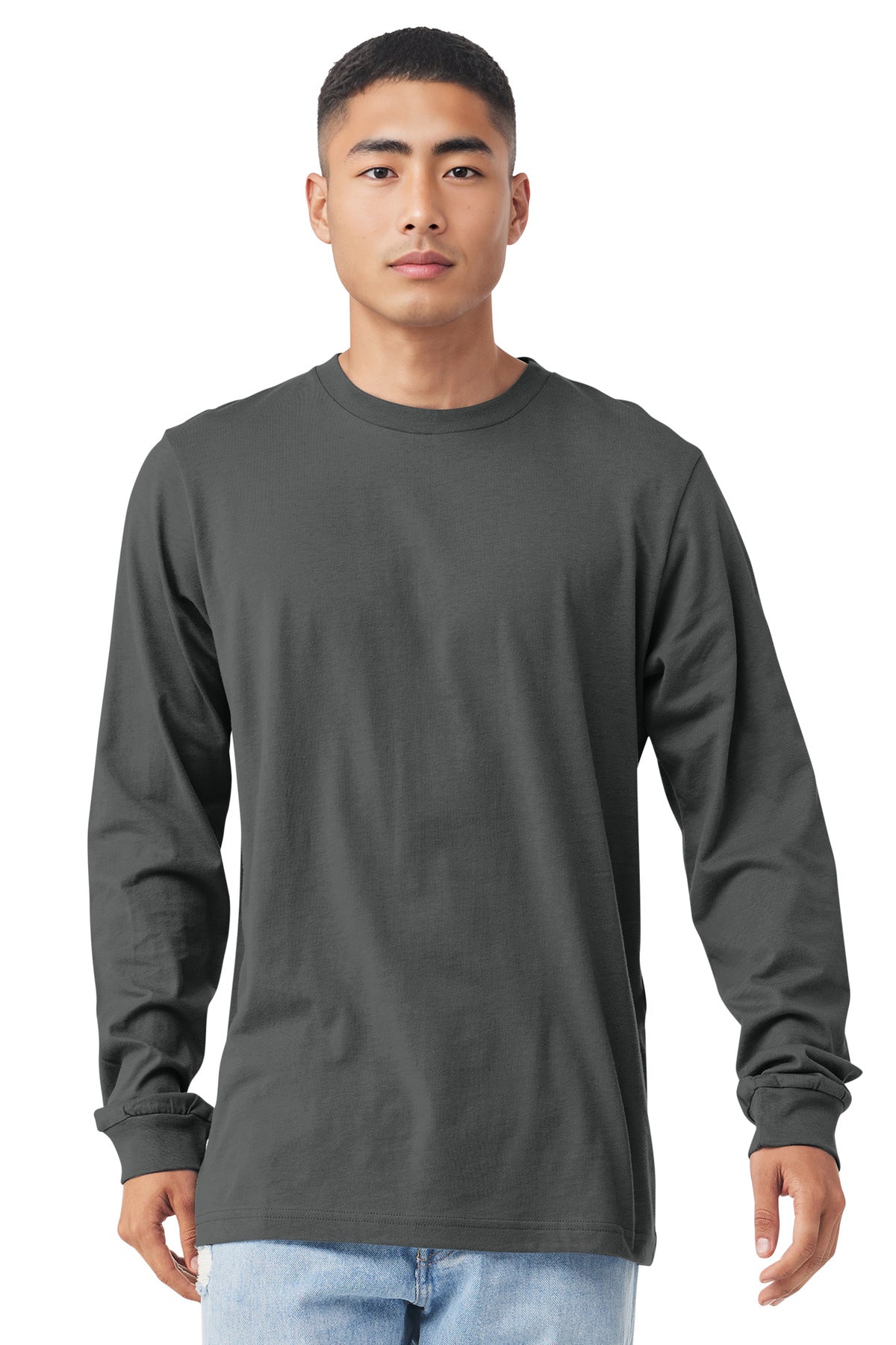 BELLA+CANVAS  Unisex Jersey Long Sleeve Tee. BC3501 - Asphalt