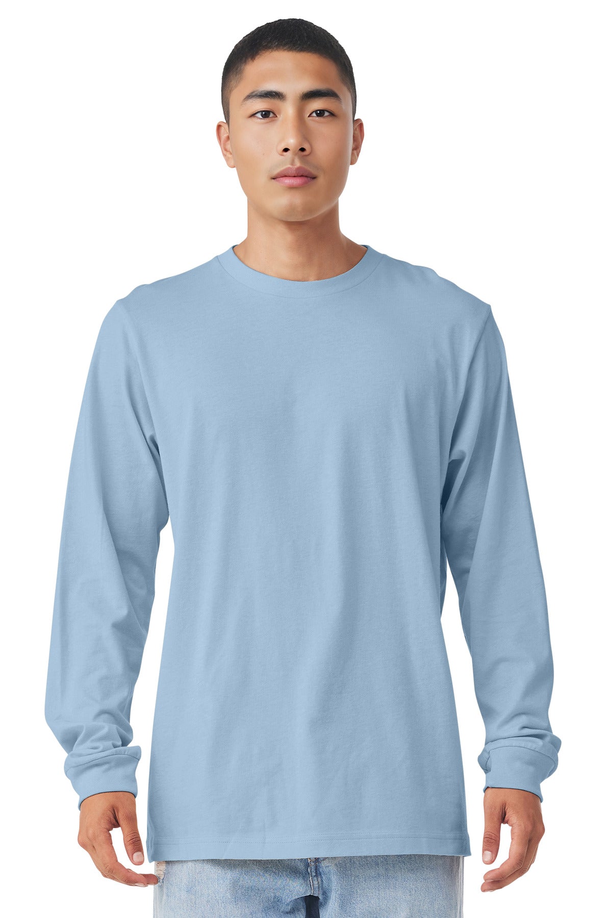 BELLA+CANVAS  Unisex Jersey Long Sleeve Tee. BC3501 - Baby Blue