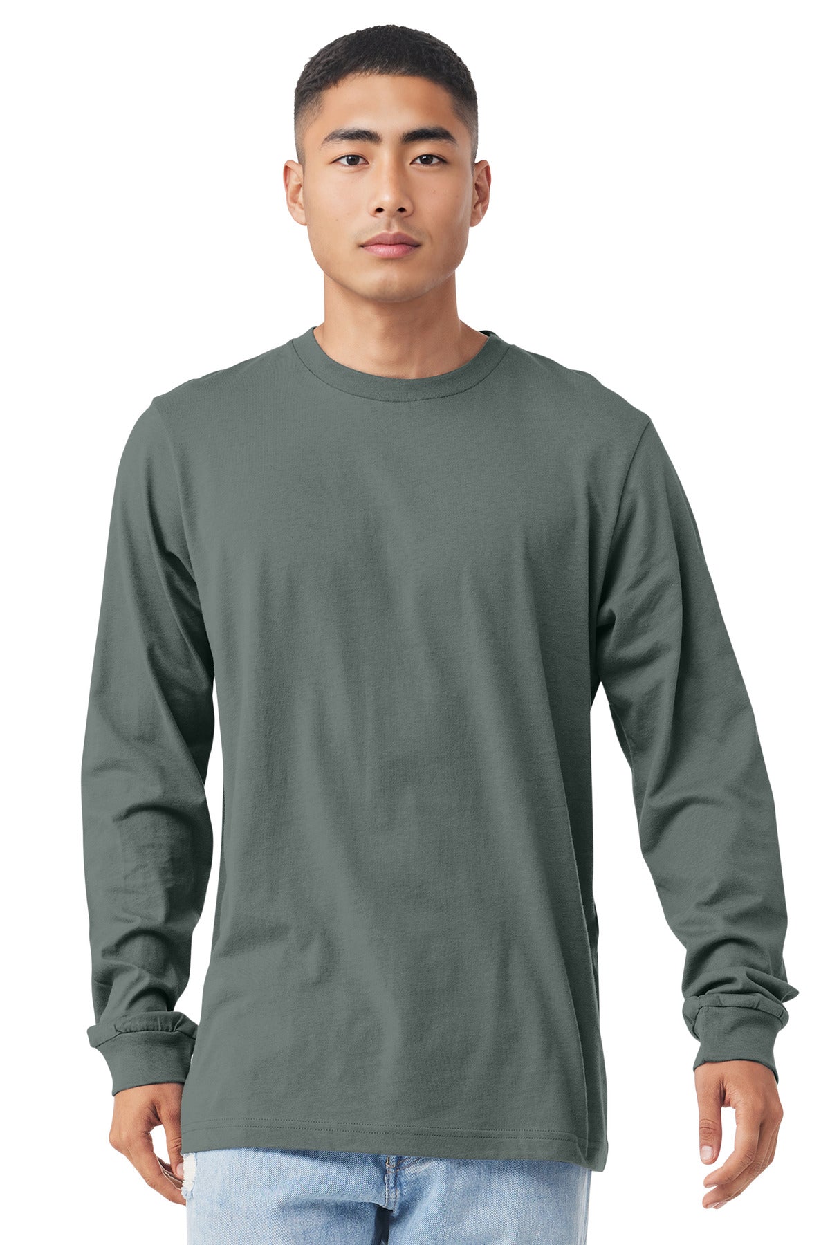 BELLA+CANVAS  Unisex Jersey Long Sleeve Tee. BC3501 - Blue Storm