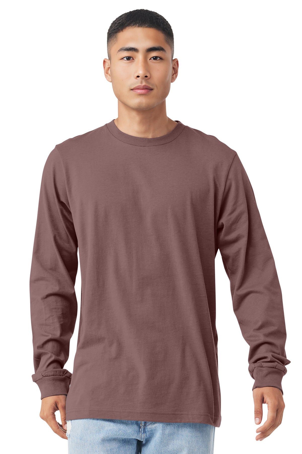 BELLA+CANVAS  Unisex Jersey Long Sleeve Tee. BC3501 - Mauve