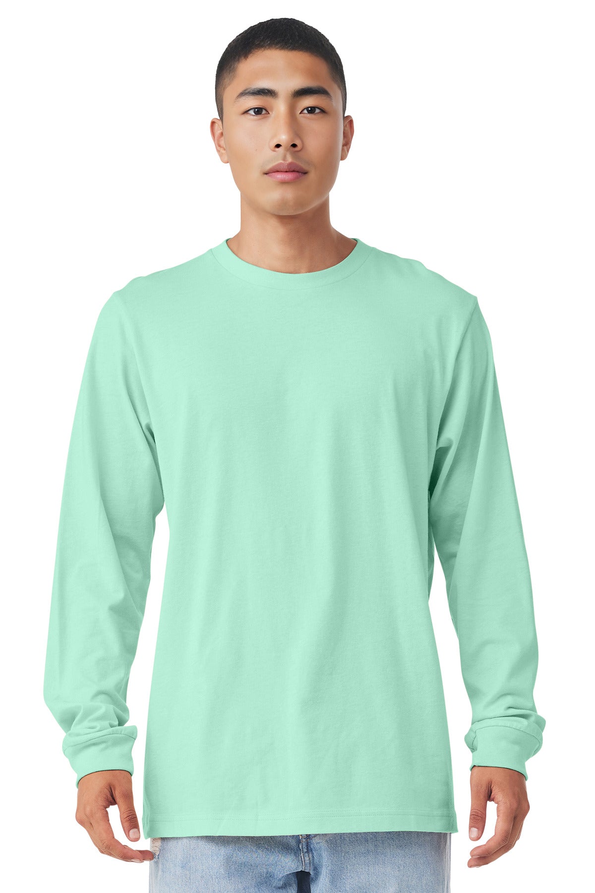 BELLA+CANVAS  Unisex Jersey Long Sleeve Tee. BC3501 - Mint