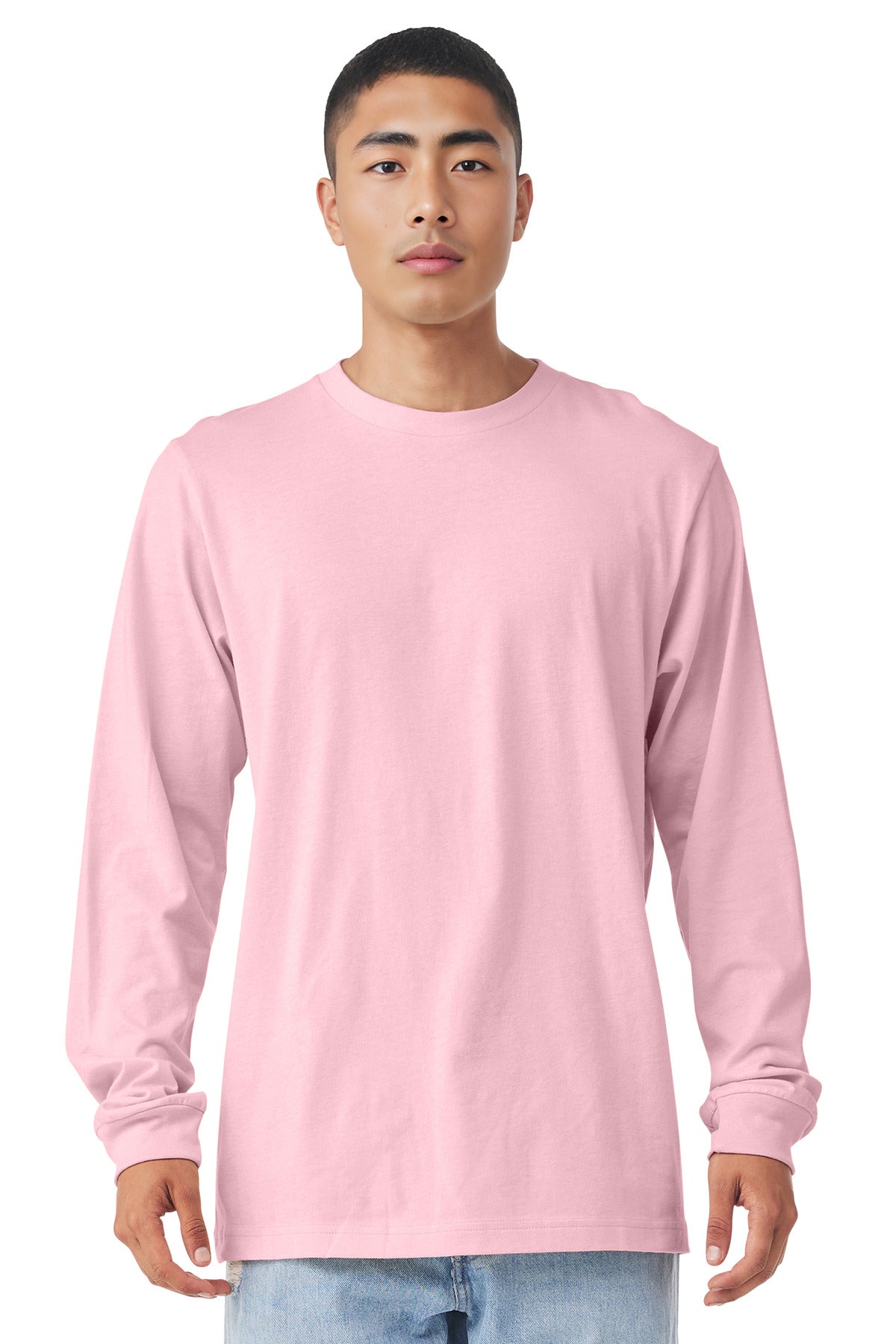 BELLA+CANVAS  Unisex Jersey Long Sleeve Tee. BC3501 - Pink