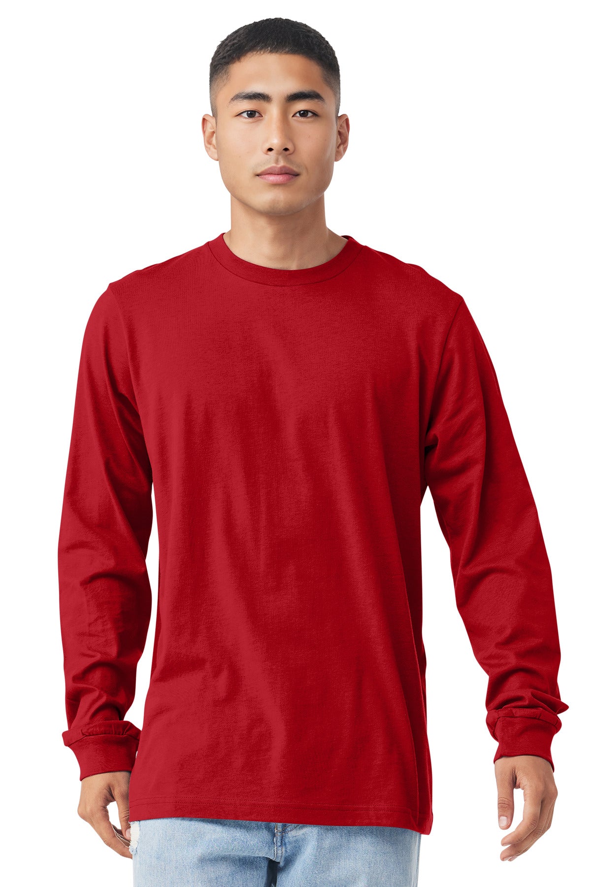BELLA+CANVAS  Unisex Jersey Long Sleeve Tee. BC3501 - Red