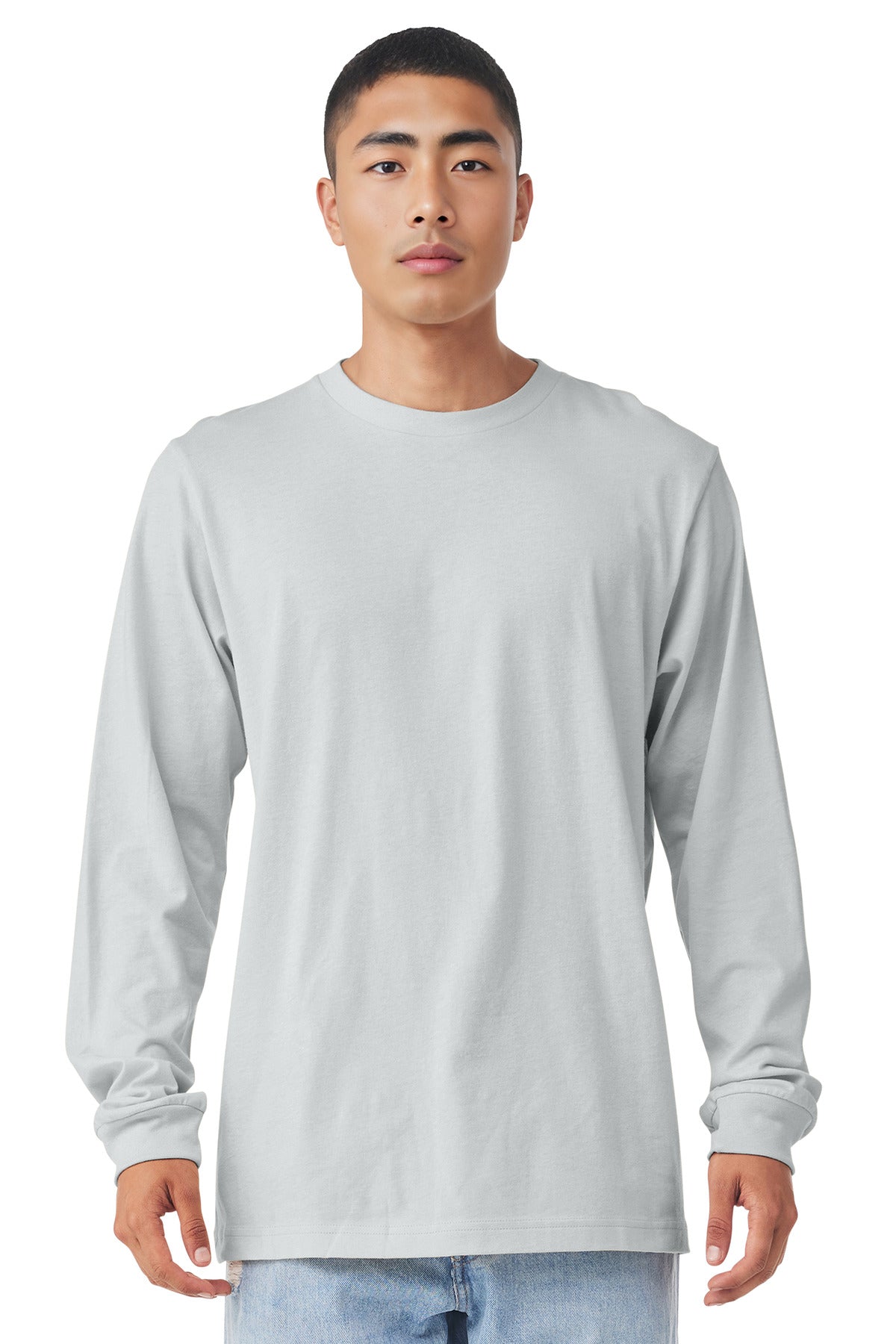 BELLA+CANVAS  Unisex Jersey Long Sleeve Tee. BC3501 - Silver