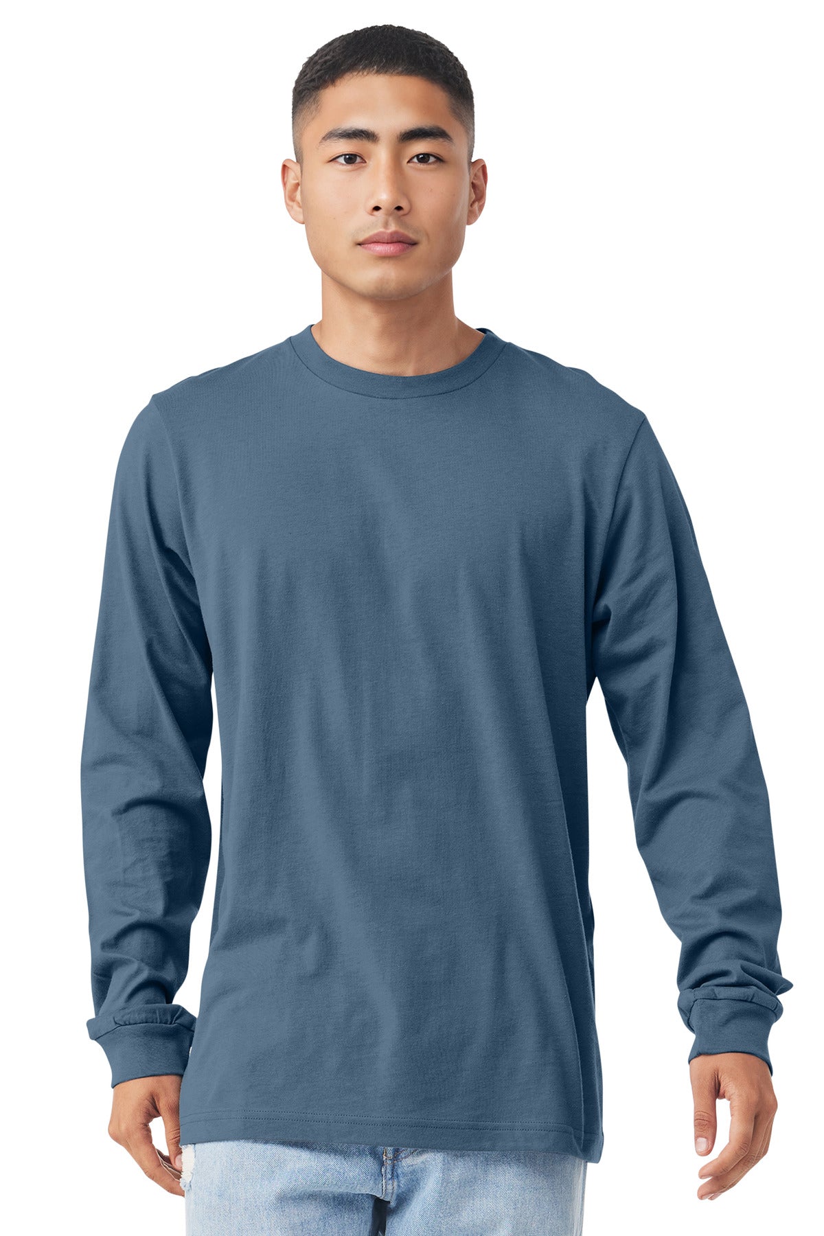 BELLA+CANVAS  Unisex Jersey Long Sleeve Tee. BC3501 - Steel Blue