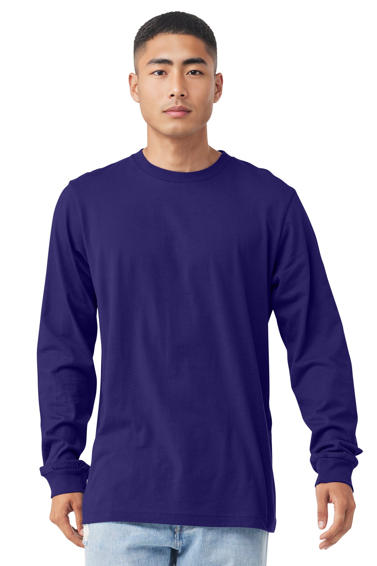 BELLA+CANVAS  Unisex Jersey Long Sleeve Tee. BC3501 - Team Purple