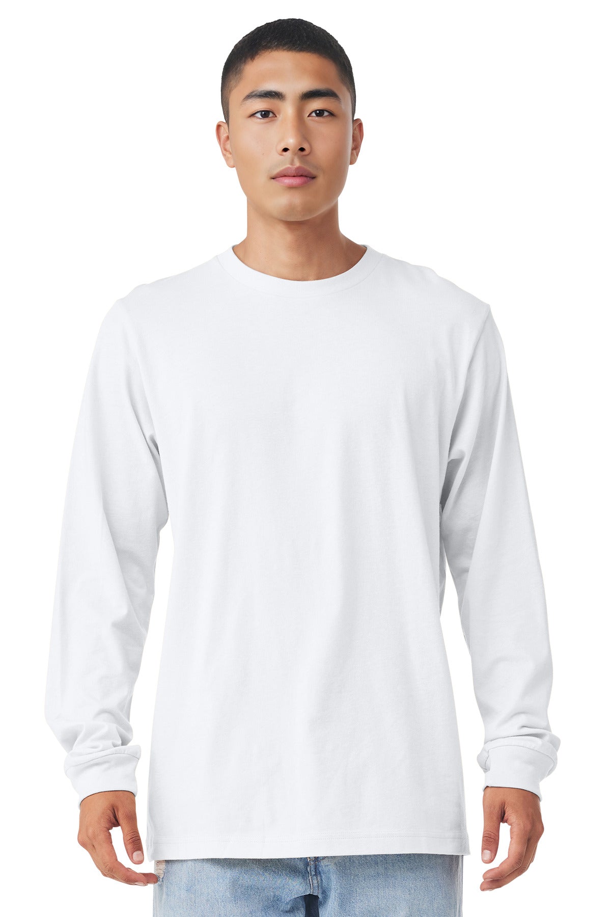 BELLA+CANVAS  Unisex Jersey Long Sleeve Tee. BC3501 - White
