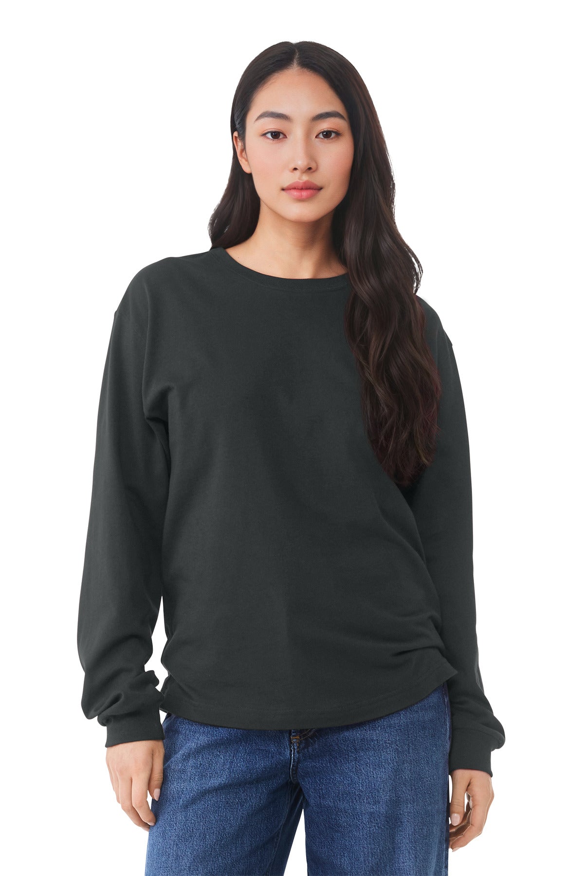 BELLA+CANVAS Unisex 6-Ounce Heavyweight Long Sleeve Tee BC3511 - Dark Grey