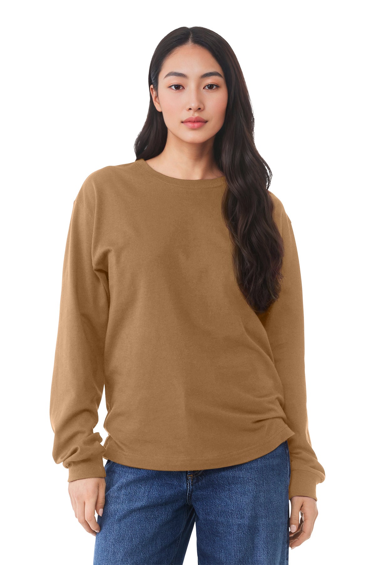 BELLA+CANVAS Unisex 6-Ounce Heavyweight Long Sleeve Tee BC3511 - Toast
