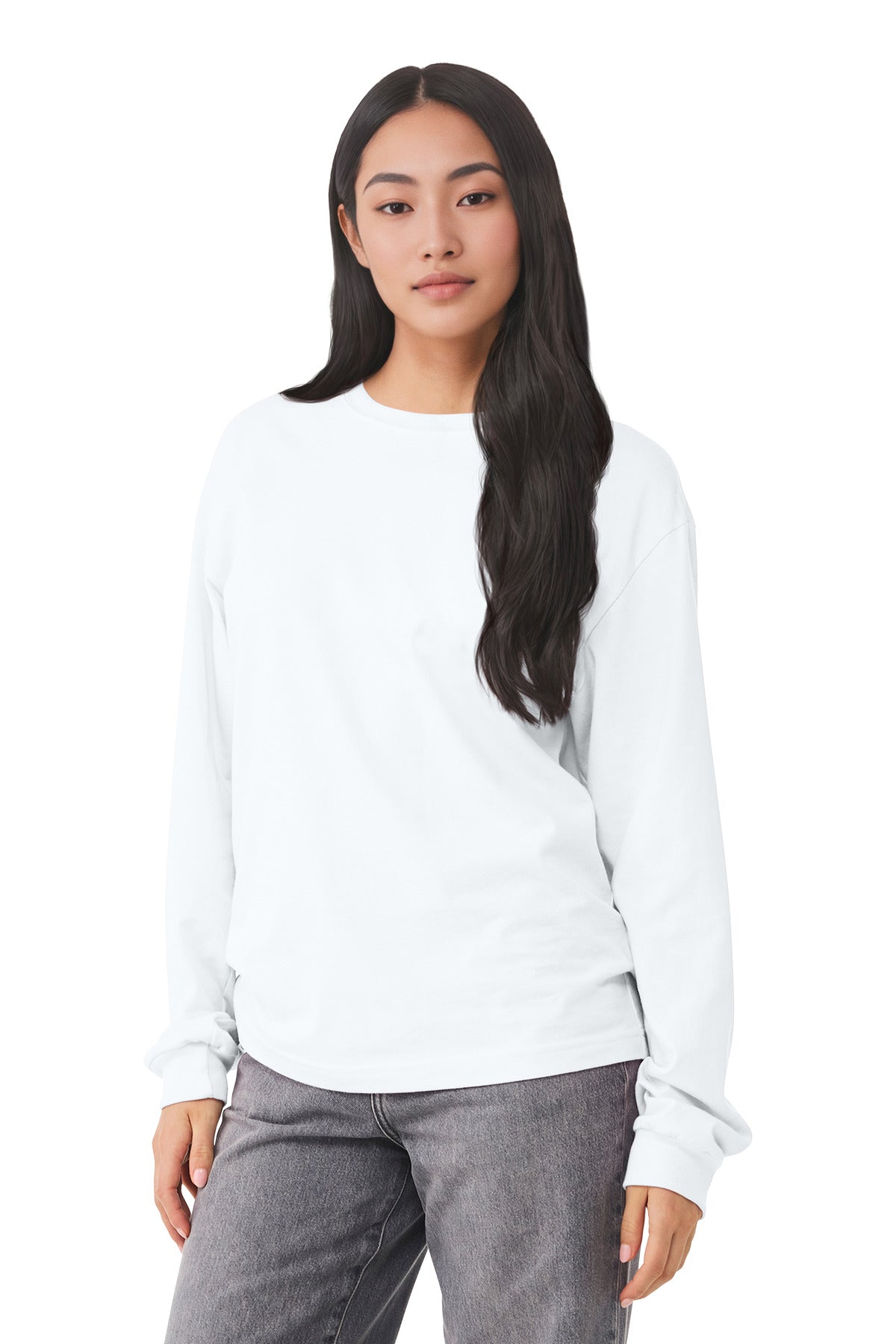 BELLA+CANVAS Unisex 6-Ounce Heavyweight Long Sleeve Tee BC3511 - White
