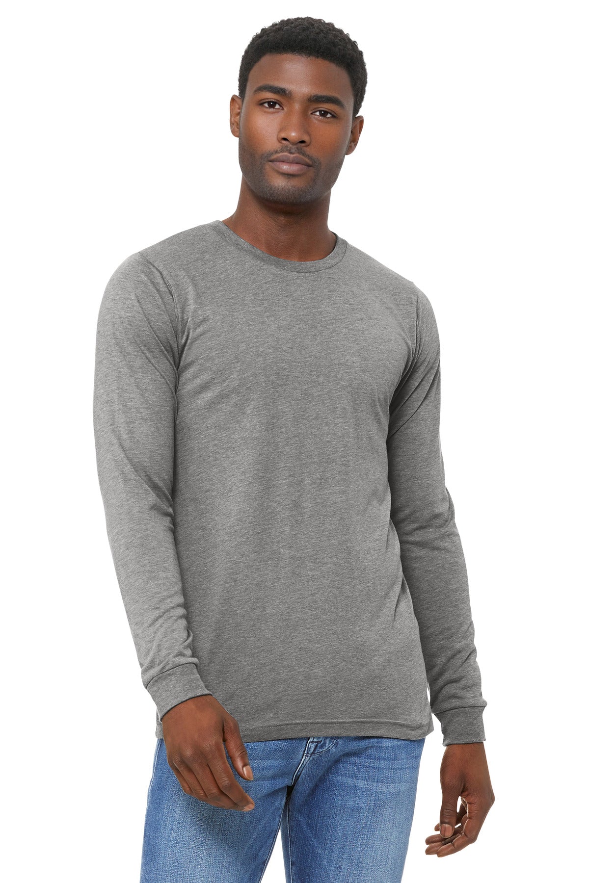 BELLA+CANVAS Unisex Triblend Long Sleeve Tee BC3513 - Athletic Grey Triblend