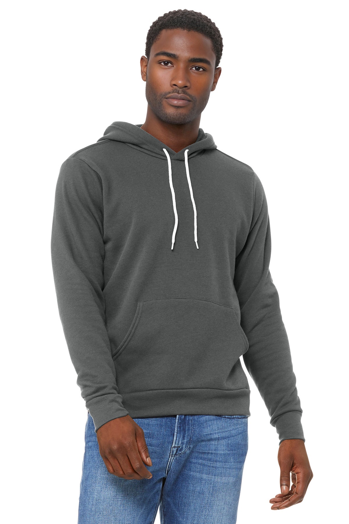 BELLA+CANVAS  Unisex Sponge Fleece Pullover Hoodie. BC3719 - Asphalt