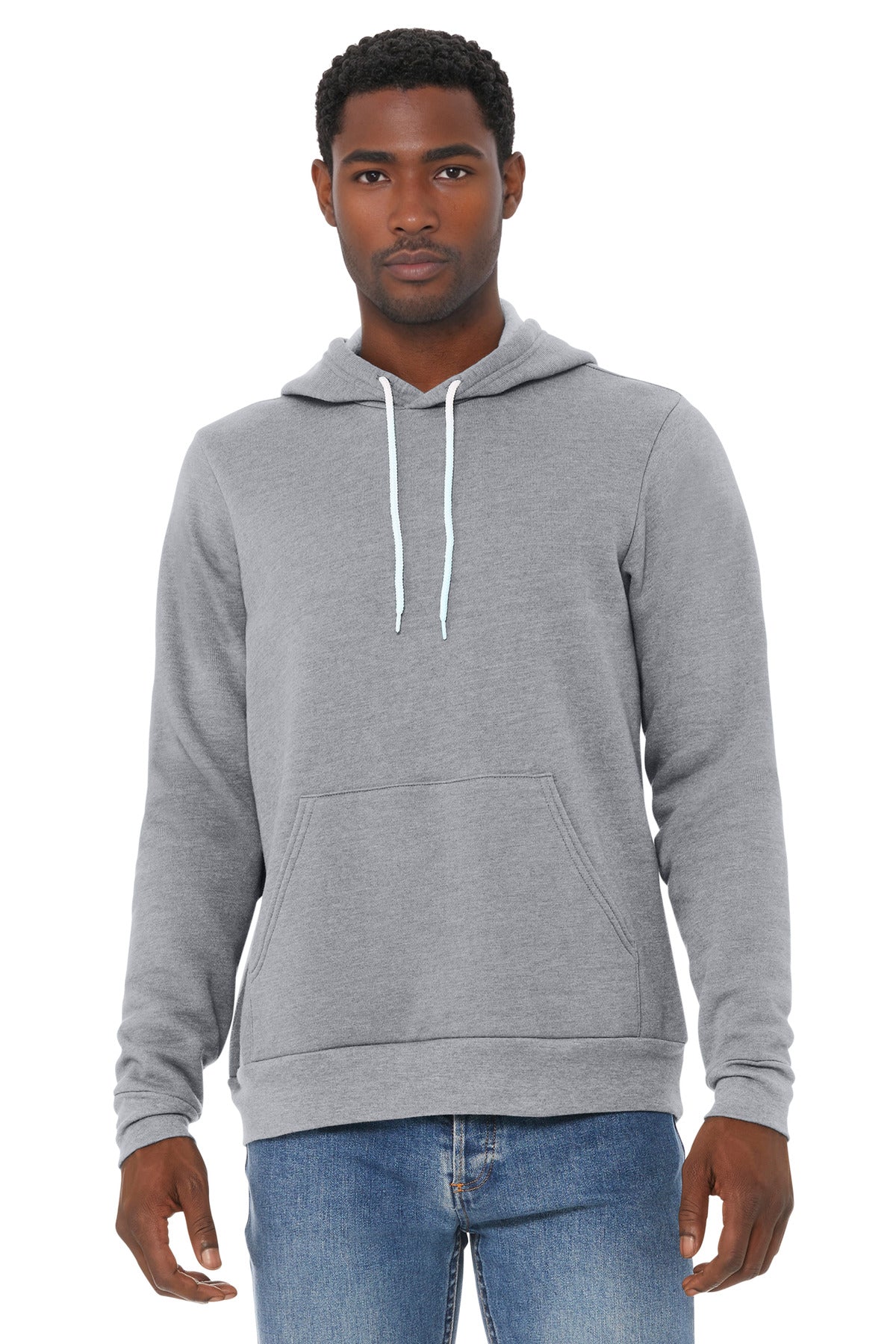 BELLA+CANVAS  Unisex Sponge Fleece Pullover Hoodie. BC3719 - Athletic Heather