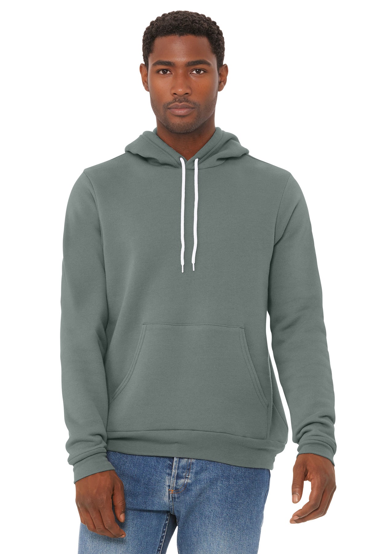 BELLA+CANVAS  Unisex Sponge Fleece Pullover Hoodie. BC3719 - Blue Storm