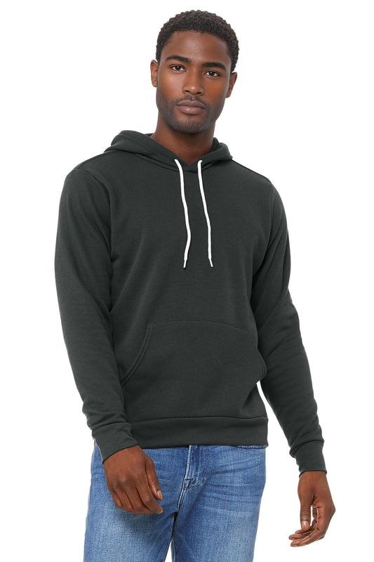 BELLA+CANVAS  Unisex Sponge Fleece Pullover Hoodie. BC3719 - Dark Grey