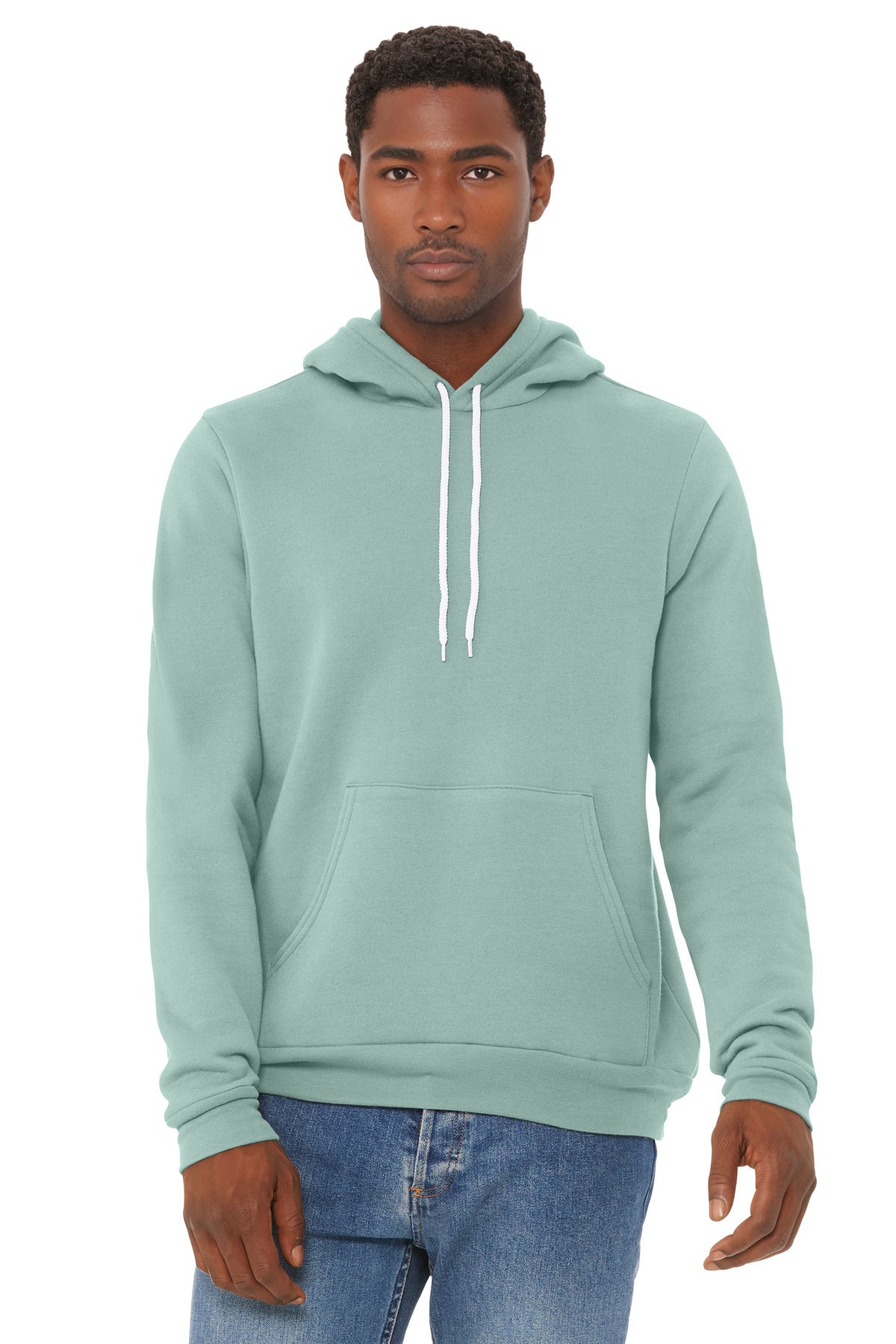 BELLA+CANVAS  Unisex Sponge Fleece Pullover Hoodie. BC3719 - Dusty Blue