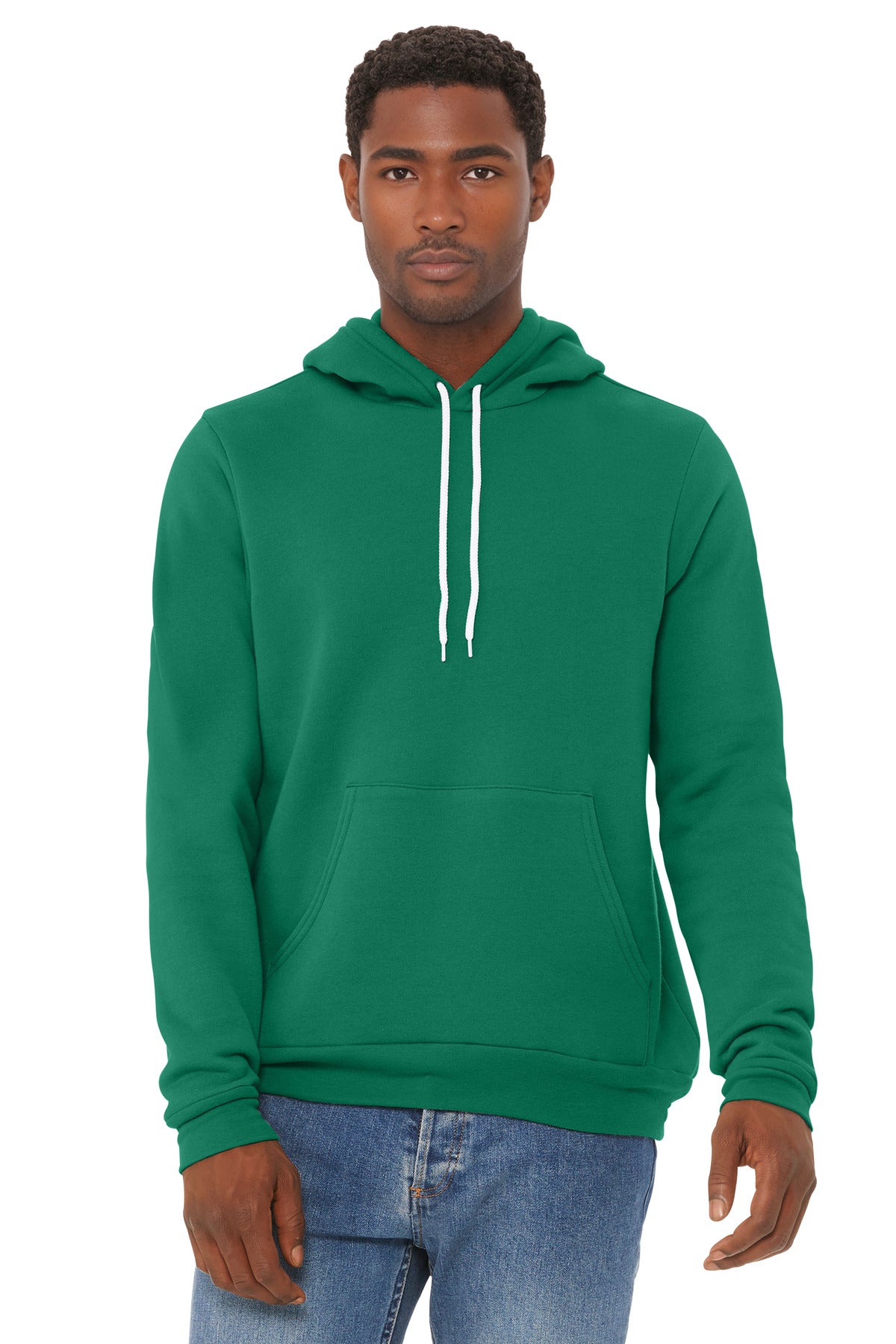BELLA+CANVAS  Unisex Sponge Fleece Pullover Hoodie. BC3719 - Kelly