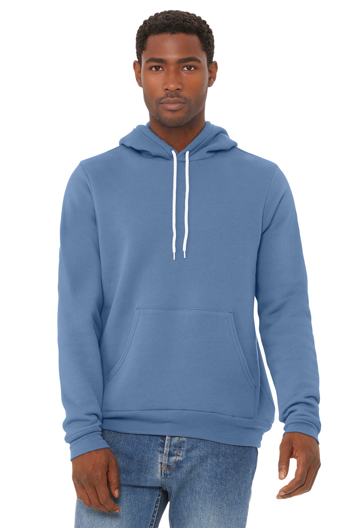 BELLA+CANVAS  Unisex Sponge Fleece Pullover Hoodie. BC3719 - Lavender Blue