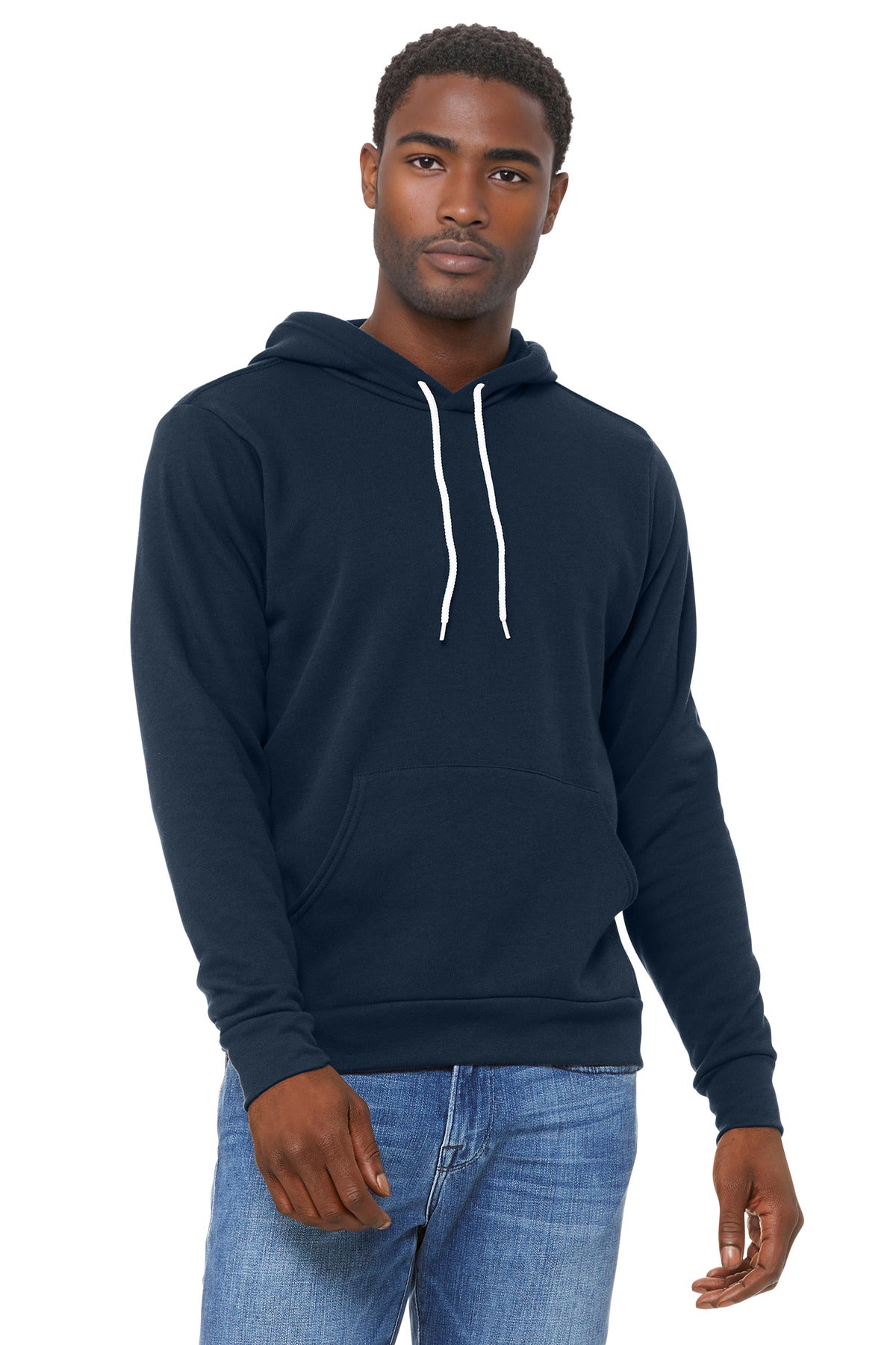 BELLA+CANVAS  Unisex Sponge Fleece Pullover Hoodie. BC3719 - Navy