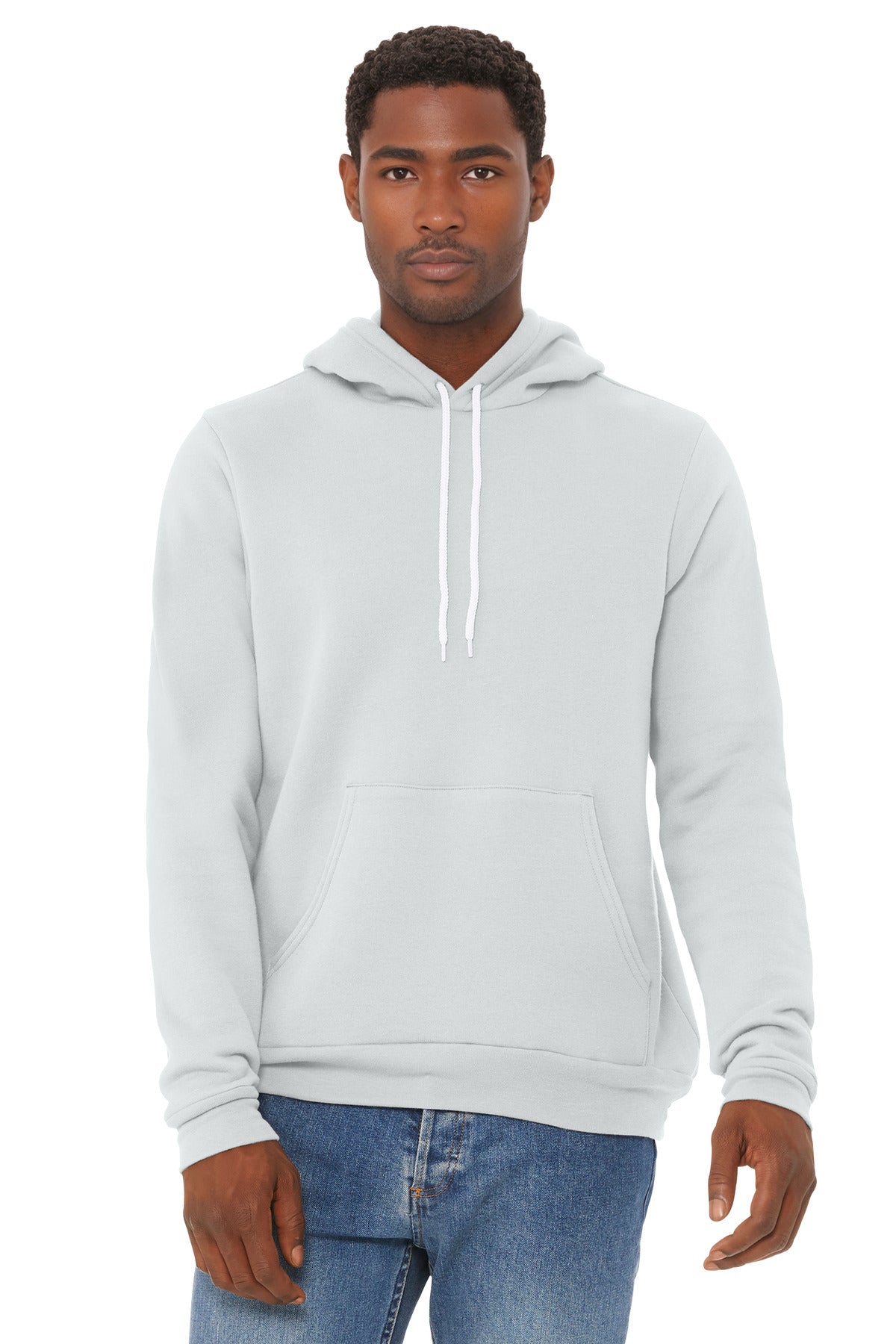 BELLA+CANVAS  Unisex Sponge Fleece Pullover Hoodie. BC3719 - Silver