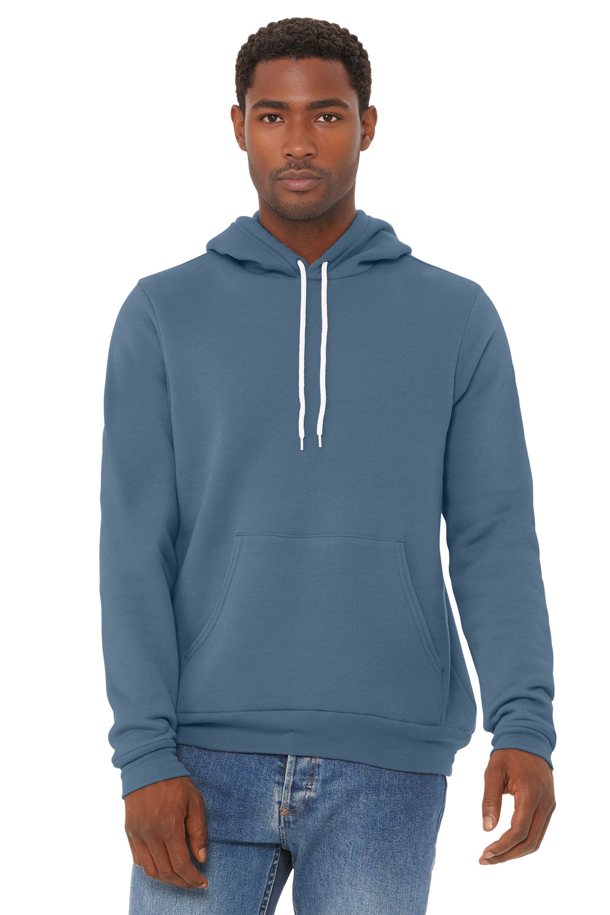 BELLA+CANVAS  Unisex Sponge Fleece Pullover Hoodie. BC3719 - Steel Blue
