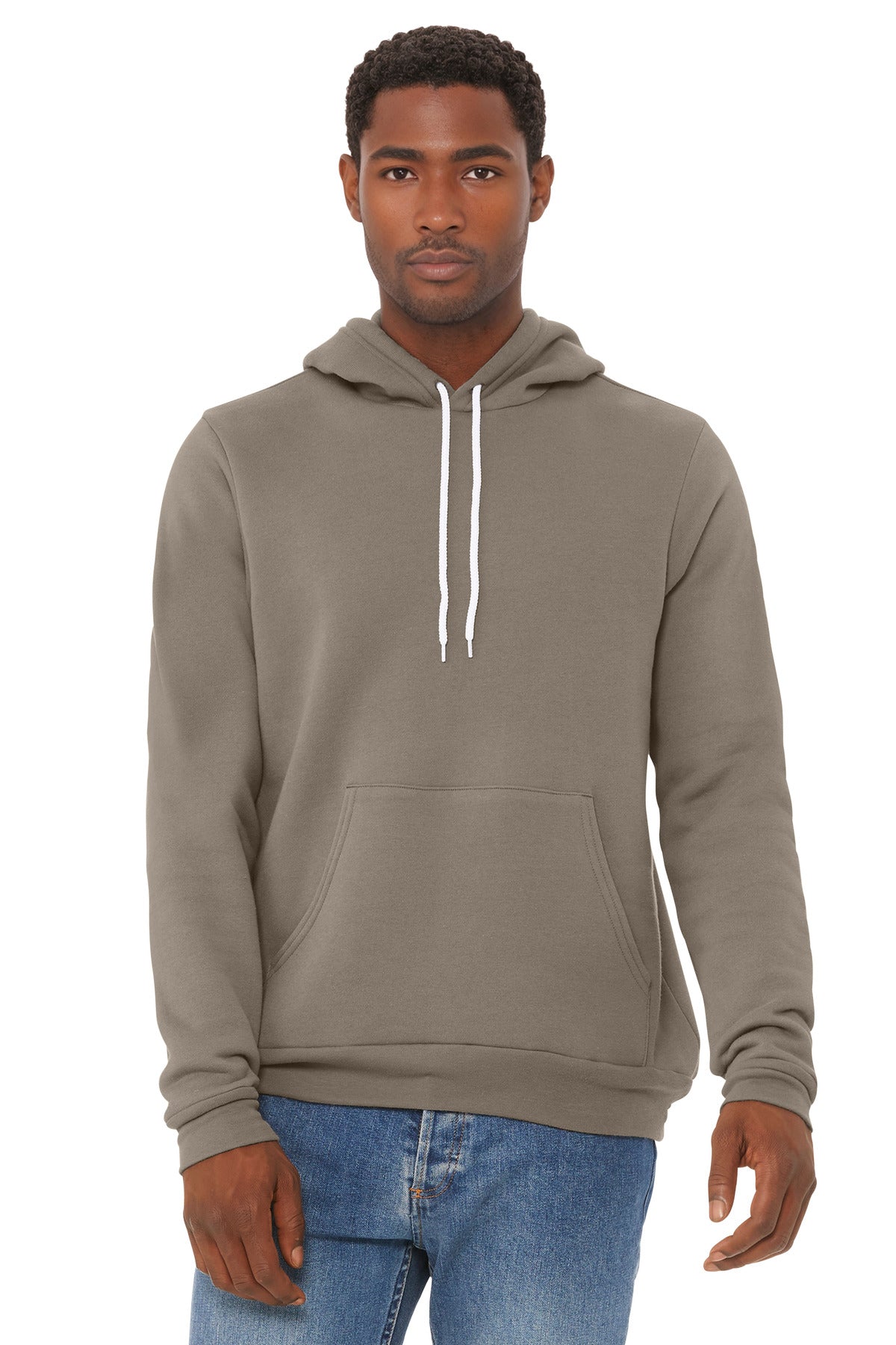 BELLA+CANVAS  Unisex Sponge Fleece Pullover Hoodie. BC3719 - Tan