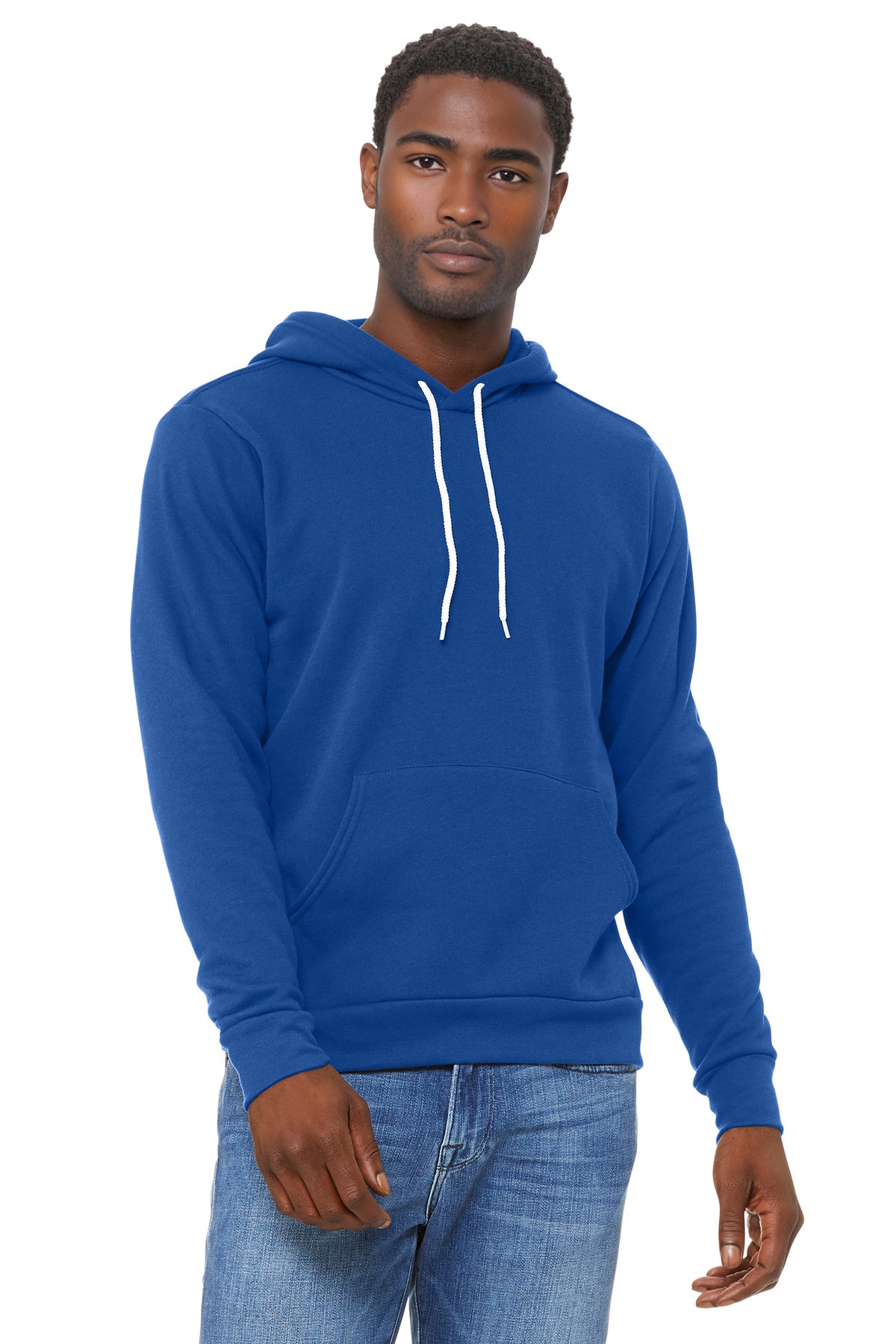 BELLA+CANVAS  Unisex Sponge Fleece Pullover Hoodie. BC3719 - True Royal
