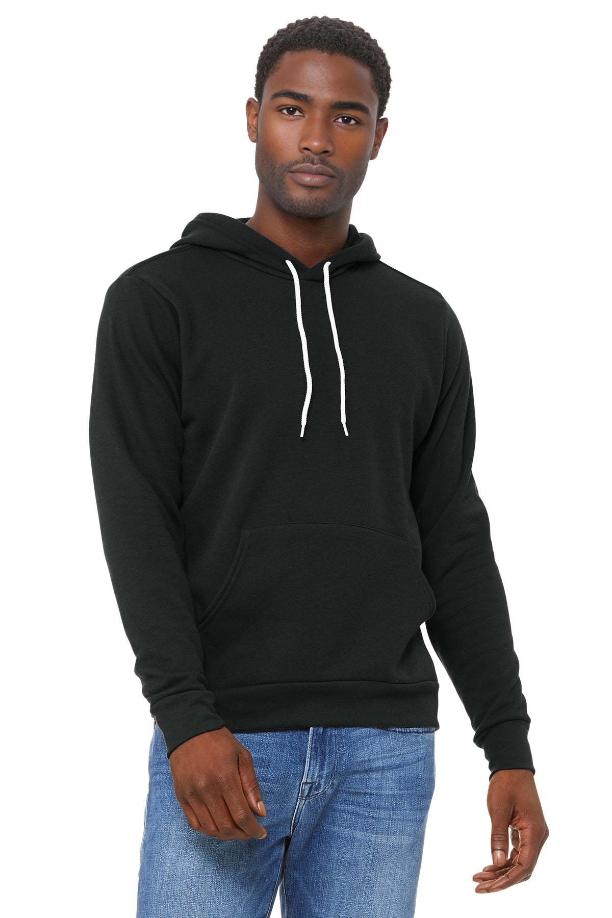 BELLA+CANVAS  Unisex Sponge Fleece Pullover Hoodie. BC3719 - Vintage Black