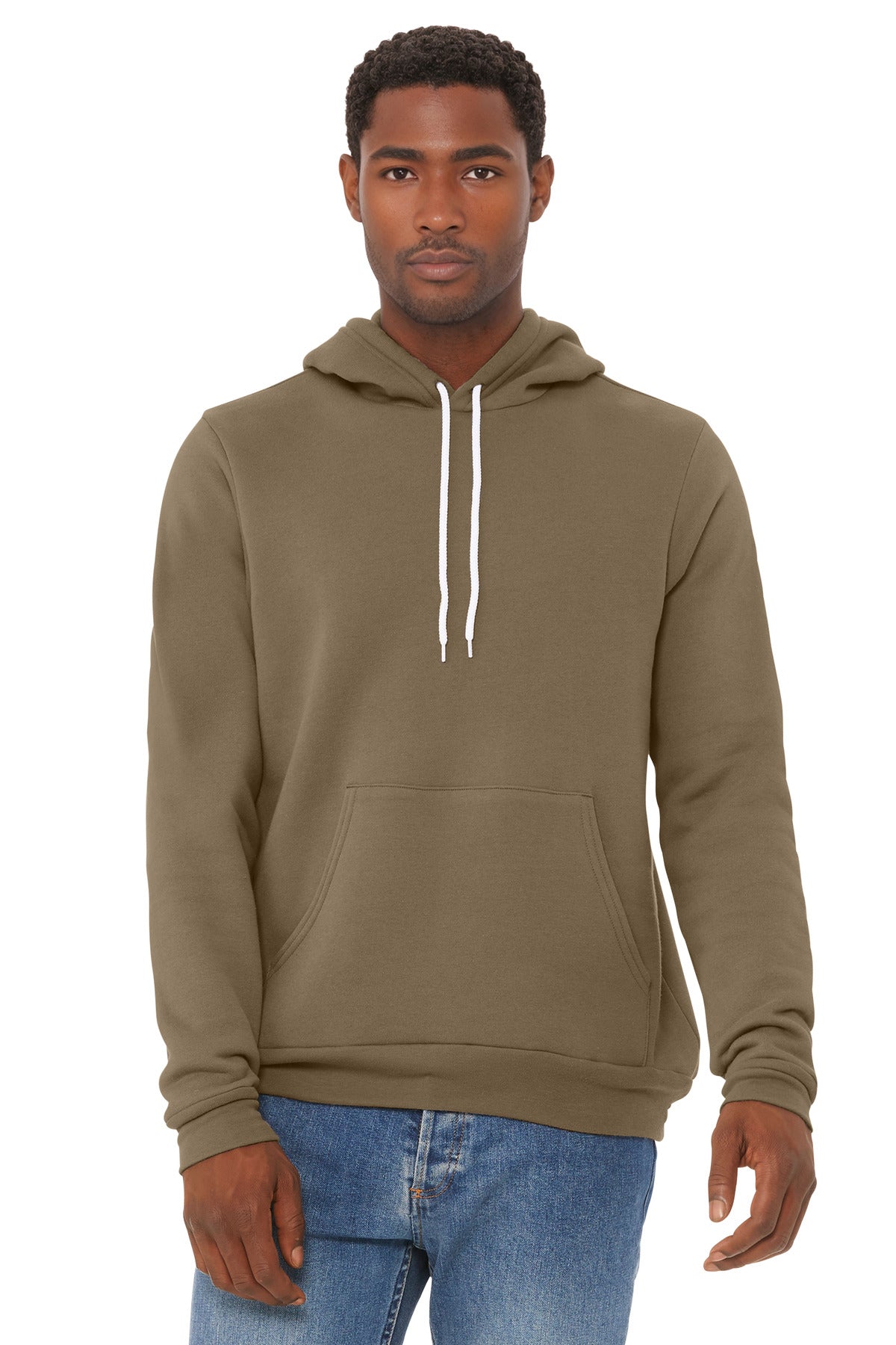 BELLA+CANVAS  Unisex Sponge Fleece Pullover Hoodie. BC3719 - Vintage Brown