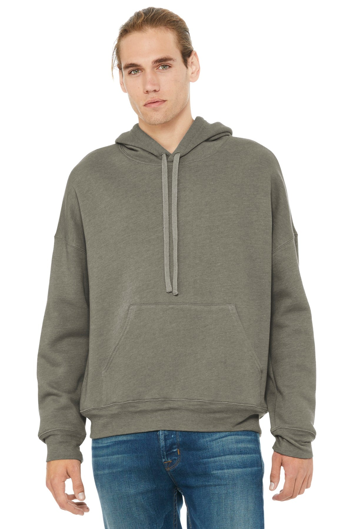 BELLA+CANVAS  Unisex Sponge Fleece Pullover DTM Hoodie. BC3729 - Heather Stone