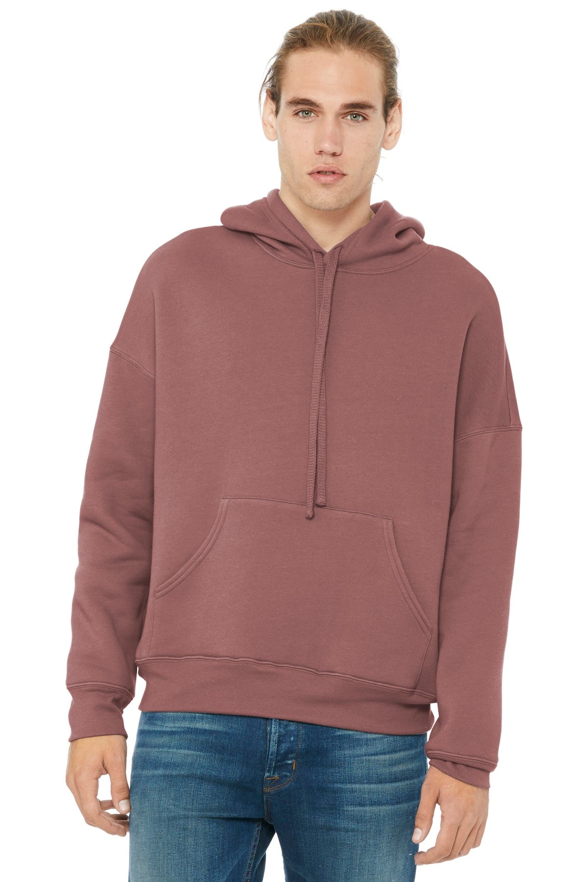 BELLA+CANVAS  Unisex Sponge Fleece Pullover DTM Hoodie. BC3729 - Mauve