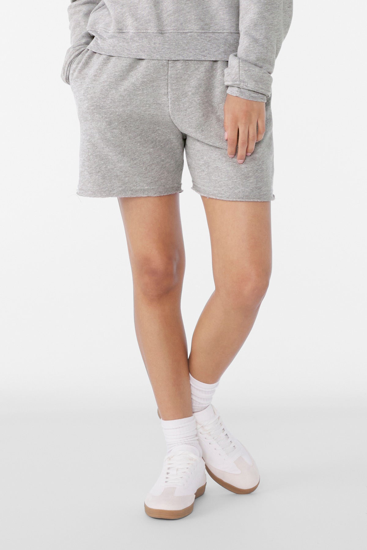 BELLA+CANVAS Women's Cutoff Sweatshort BC3787 - Athletic Heather