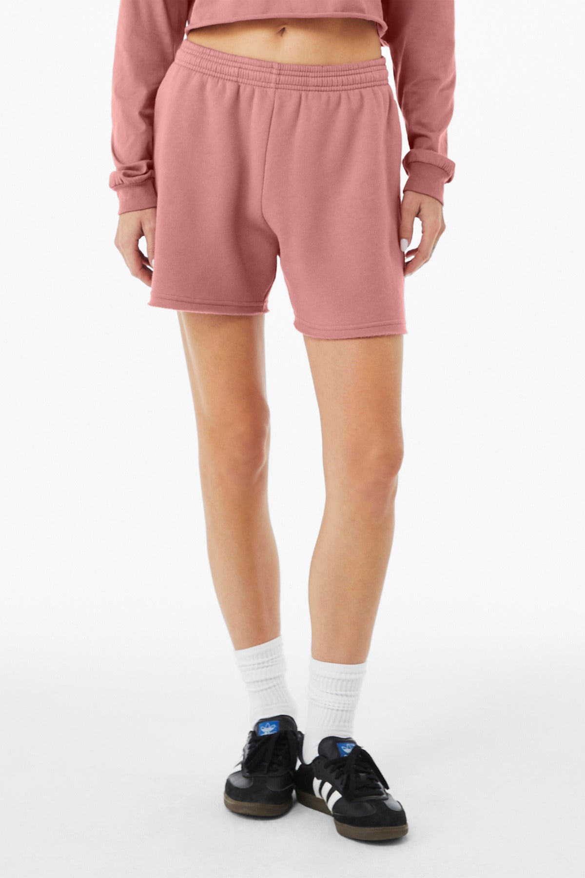 BELLA+CANVAS Women's Cutoff Sweatshort BC3787 - Mauve