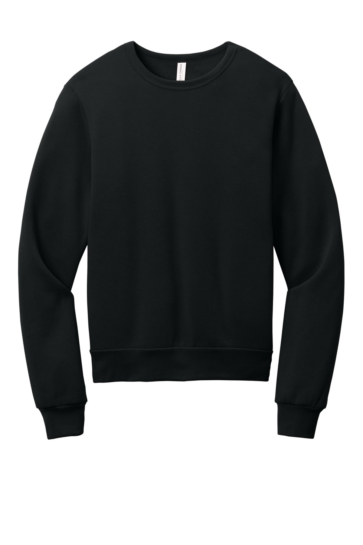 BELLA+CANVAS Unisex Sponge Fleece Classic Crewneck Sweatshirt BC3911 - Black