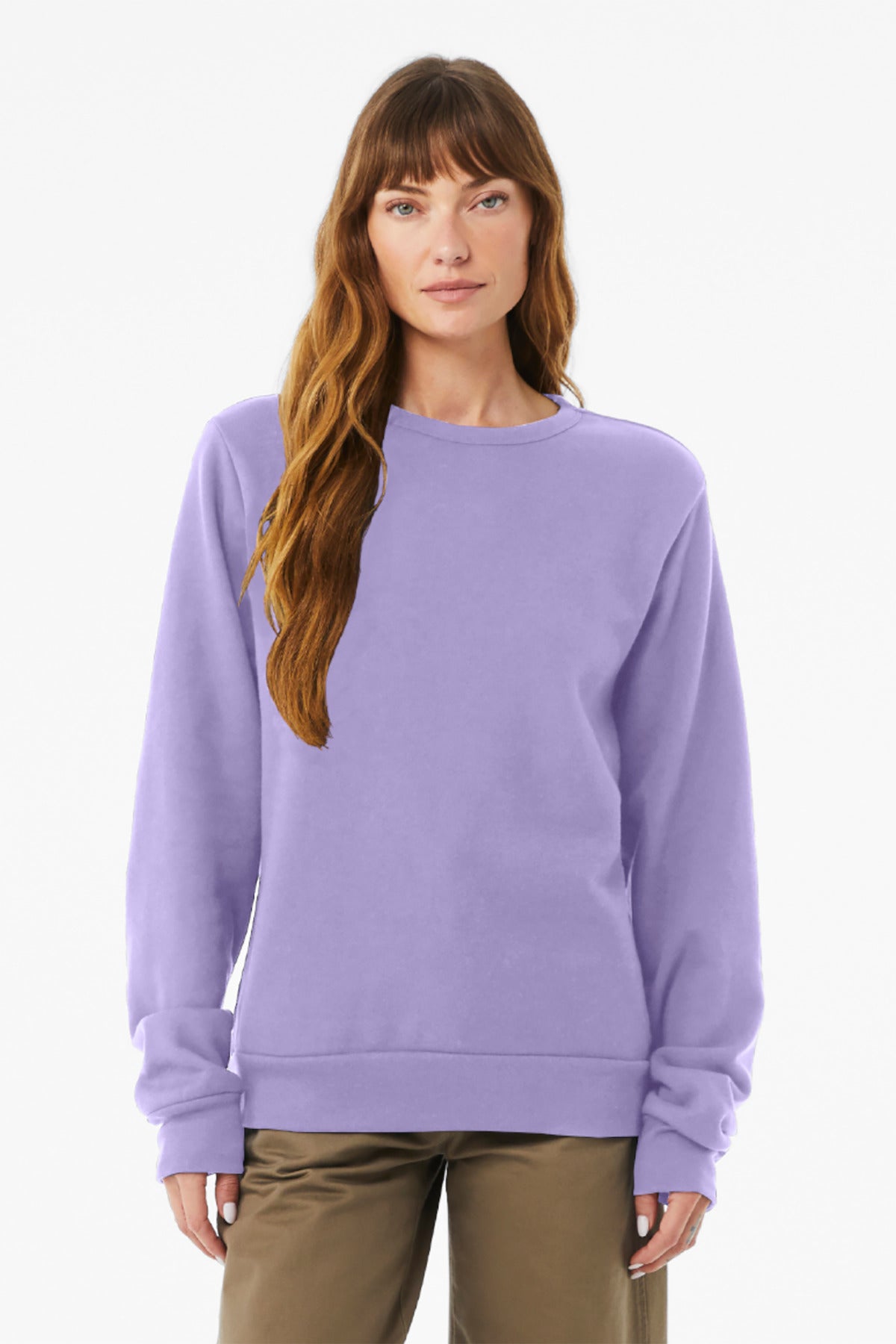 BELLA+CANVAS Unisex Sponge Fleece Classic Crewneck Sweatshirt BC3911 - Dark Lavender