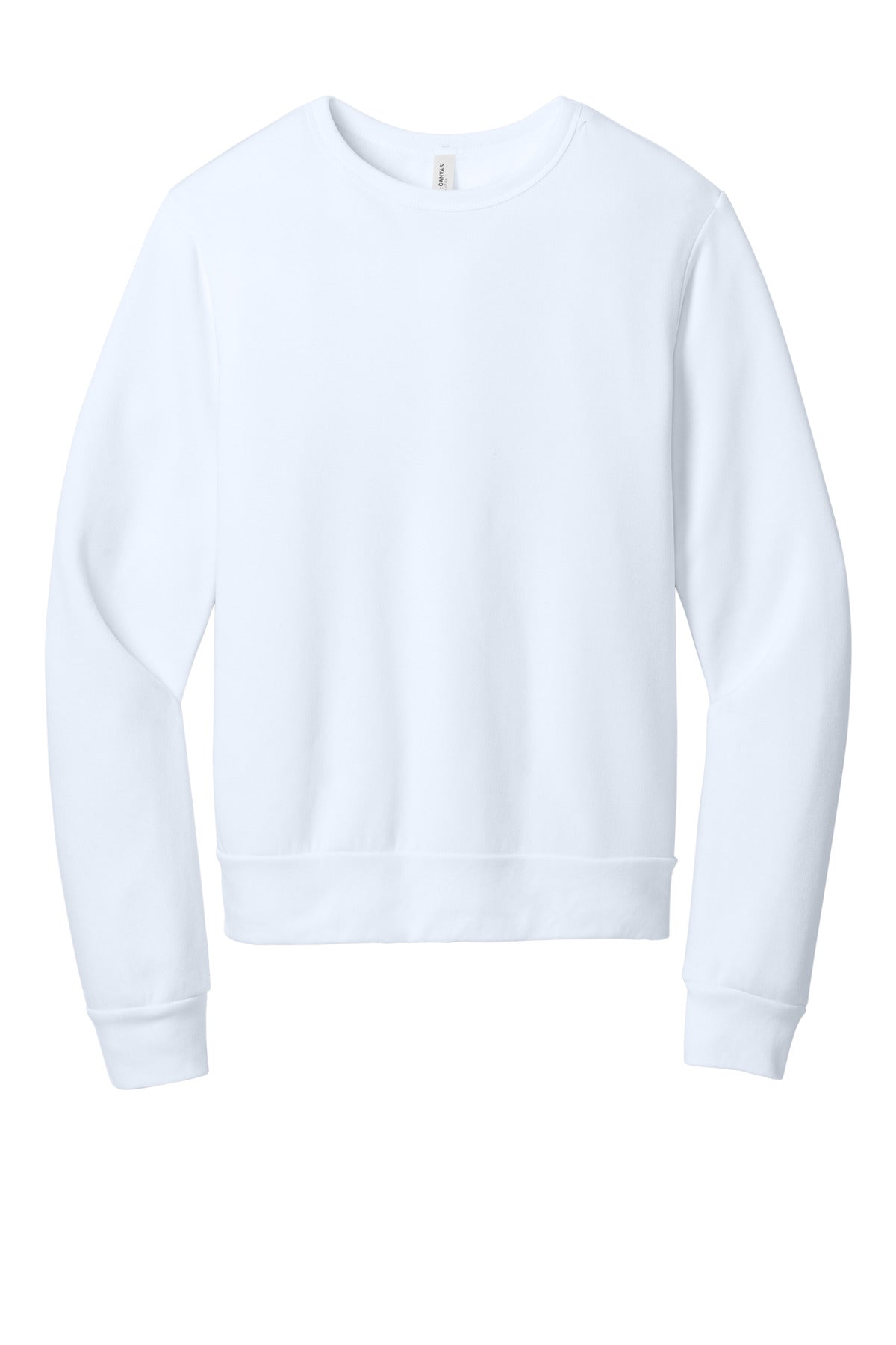 BELLA+CANVAS Unisex Sponge Fleece Classic Crewneck Sweatshirt BC3911 - White
