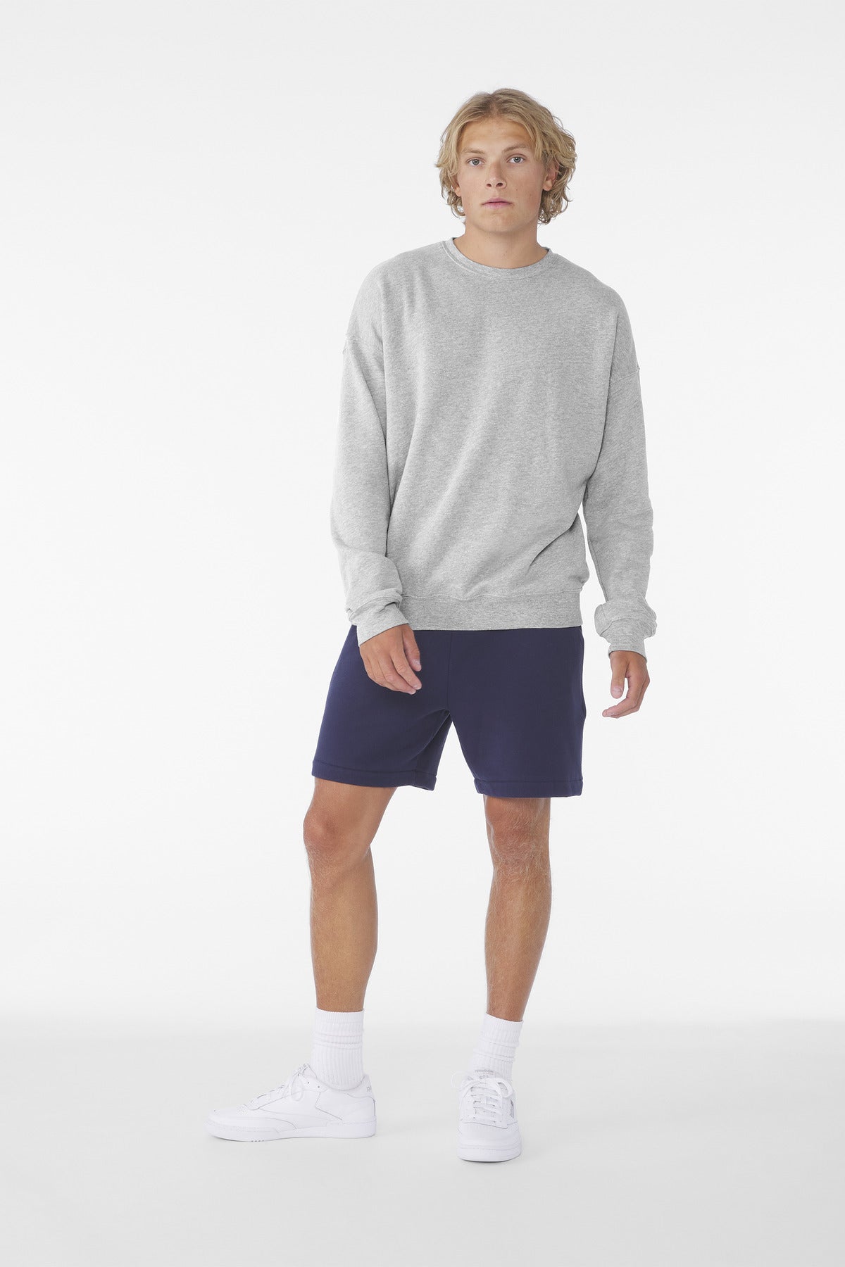 BELLA+CANVAS  Unisex Sponge Fleece Drop Shoulder Sweatshirt. BC3945 - Athletic Heather