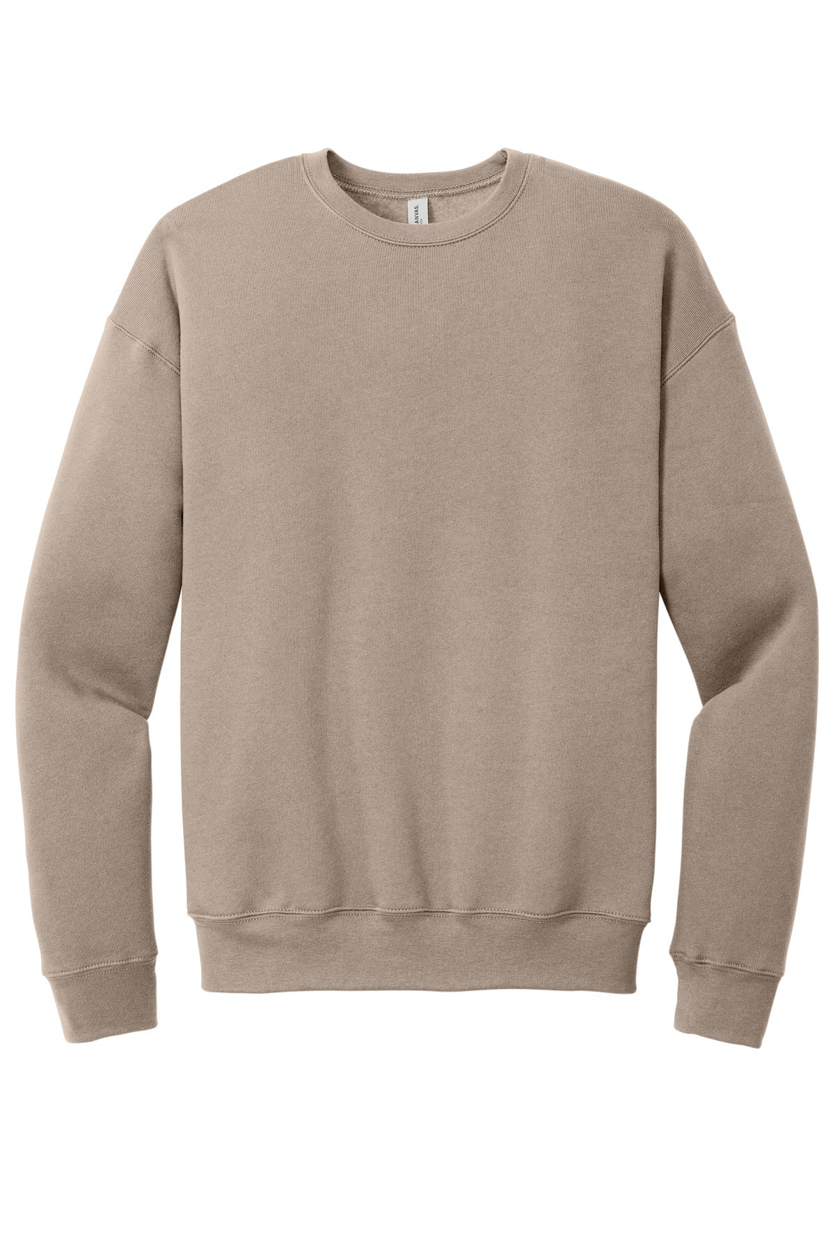 BELLA+CANVAS  Unisex Sponge Fleece Drop Shoulder Sweatshirt. BC3945 - Tan