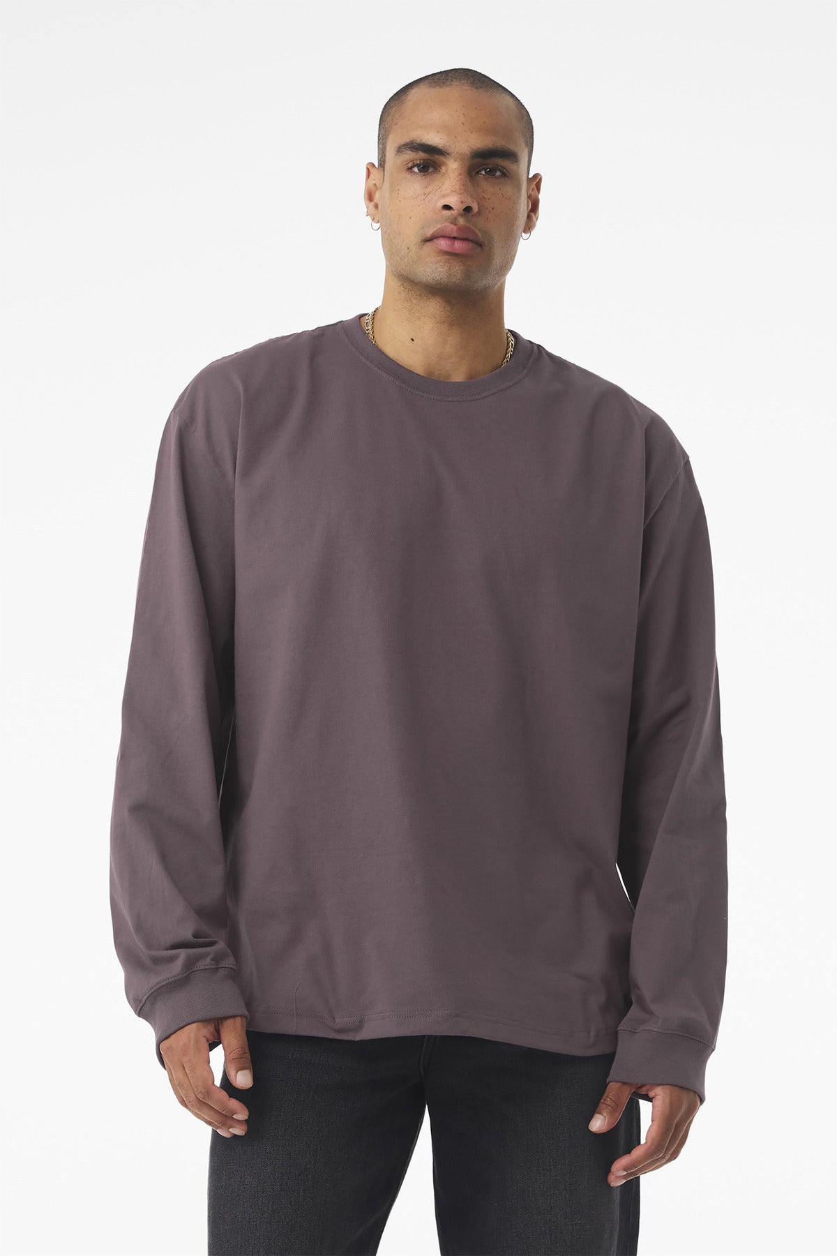BELLA+CANVAS Unisex 7.5-Ounce Heavyweight Long Sleeve Tee BC4651 - Purple Storm