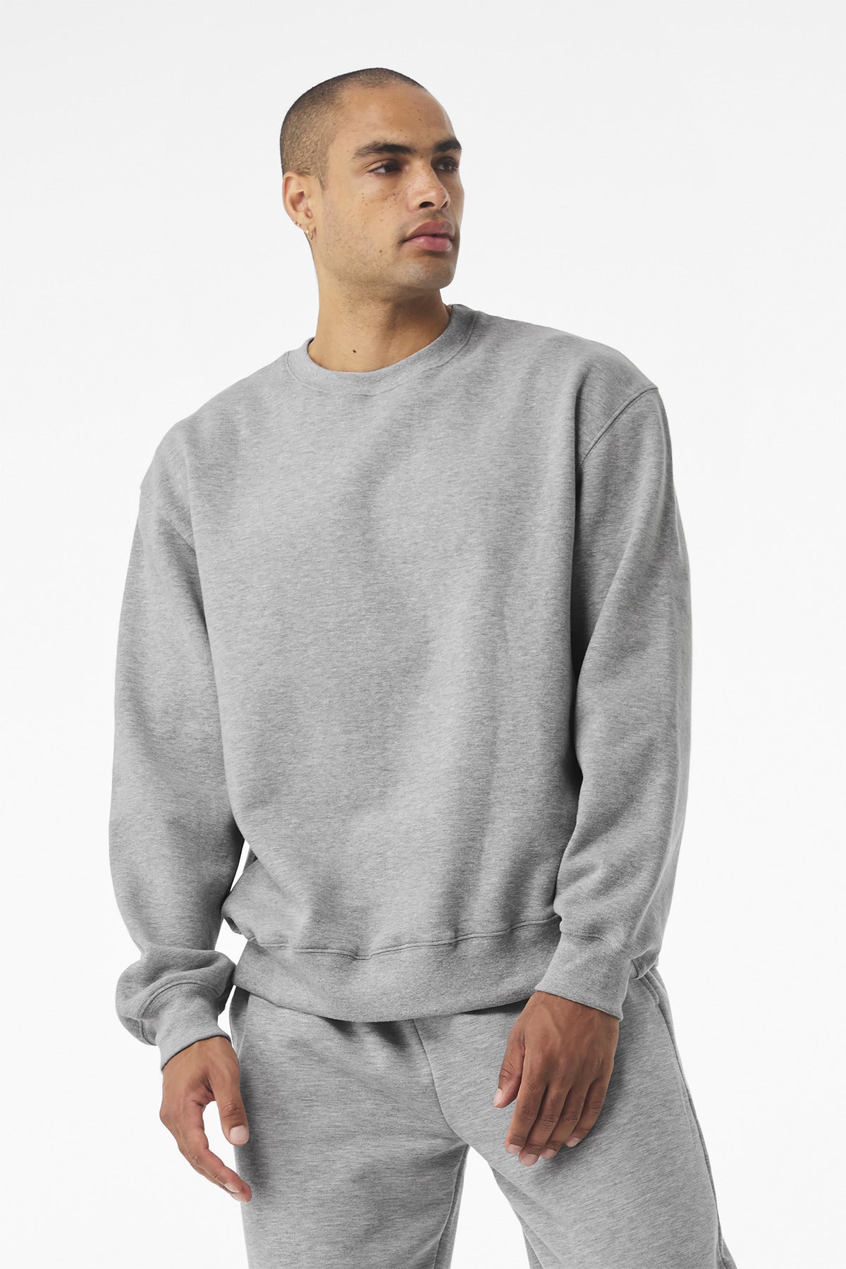 BELLA+CANVAS Unisex 10-Ounce Heavyweight Crewneck Sweatshirt BC4711 - Athletic Heather