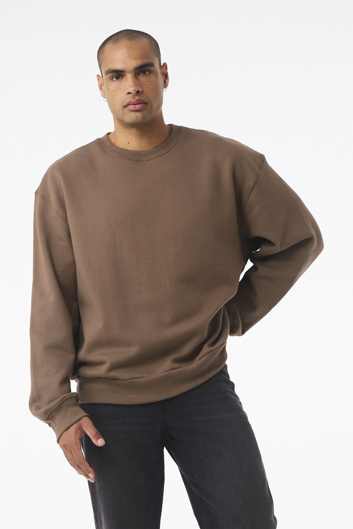 BELLA+CANVAS Unisex 10-Ounce Heavyweight Crewneck Sweatshirt BC4711 - Vintage Brown