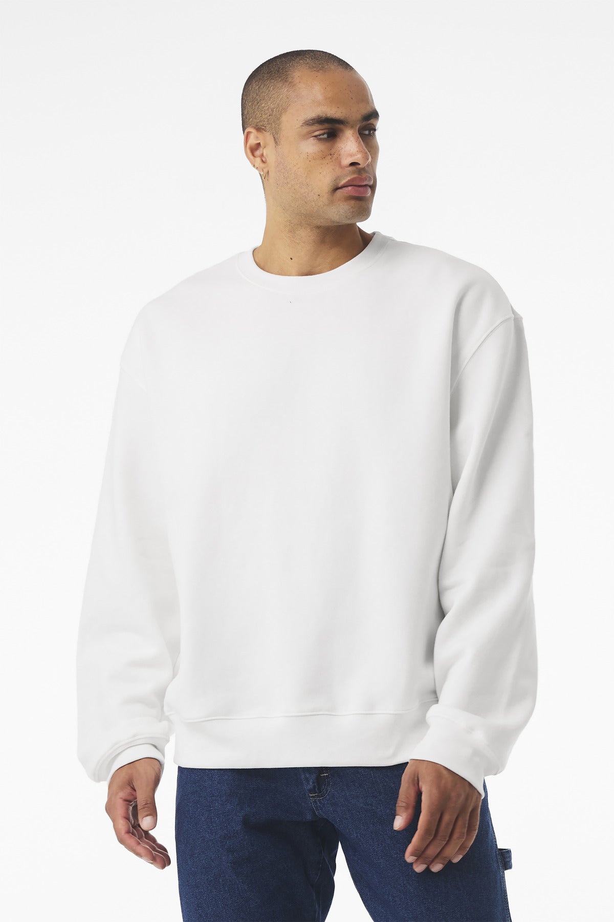 BELLA+CANVAS Unisex 10-Ounce Heavyweight Crewneck Sweatshirt BC4711 - White
